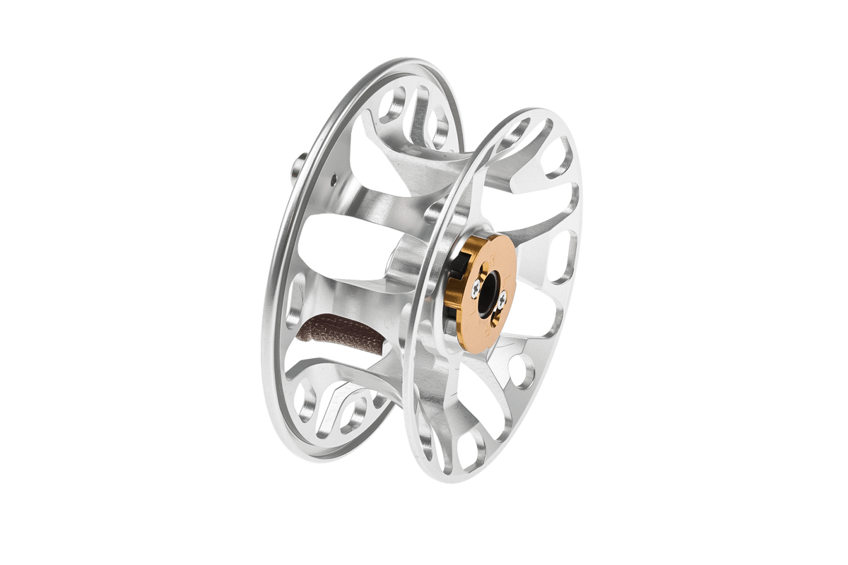 Ross Cimarron LT spare spool with aluminum frame and bronze drag wheel assembly for fly reel replacement