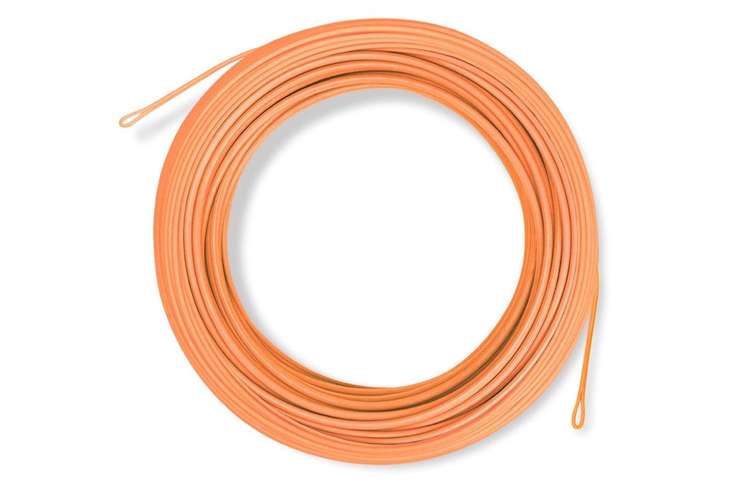 Airflo Sixth Sense 2 bright orange coiled floating fly line with looped ends and smooth coated profile