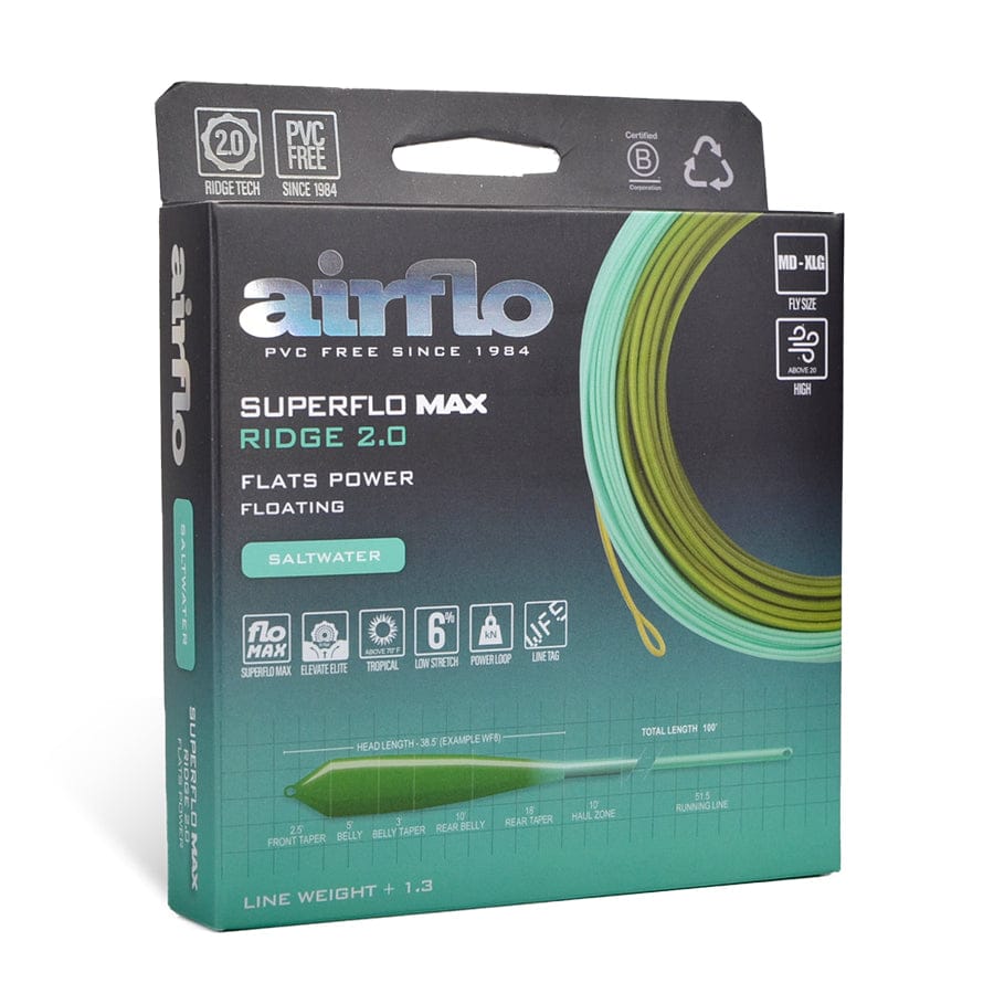 Airflo Superflo Max Ridge 2.0 Flats Power Taper Saltwater Fly Line