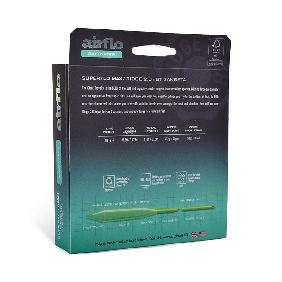 Airflo Superflo Max Ridge 2.0 GT Gangsta Saltwater Fly Line