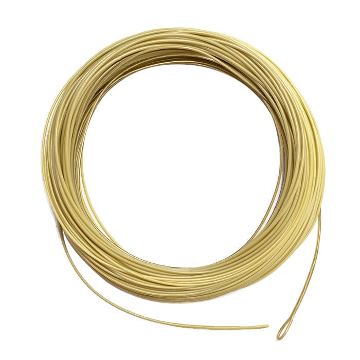 Pale tan Airflo Superflo sink tips coil, smooth tapered fly line section with looped end for fly fishing