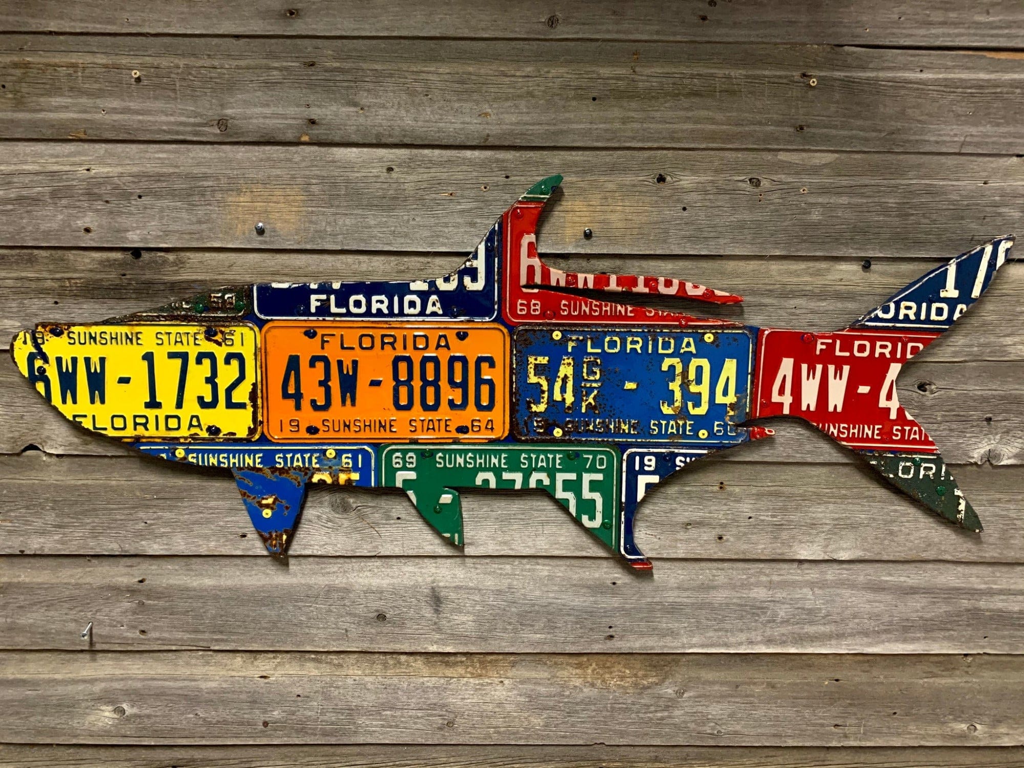 Antique Florida Tarpon License Plate Artwork - Image 1