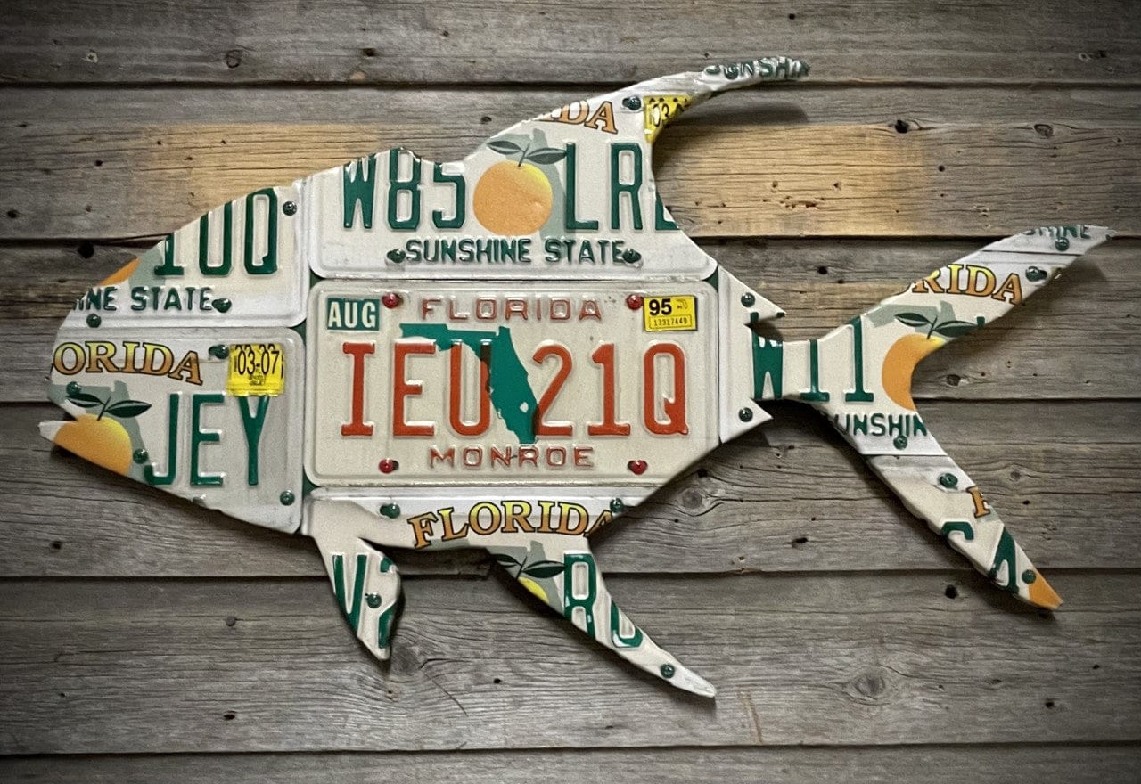 Florida Orange Permit 30in. License Plate Artwork - Image 1