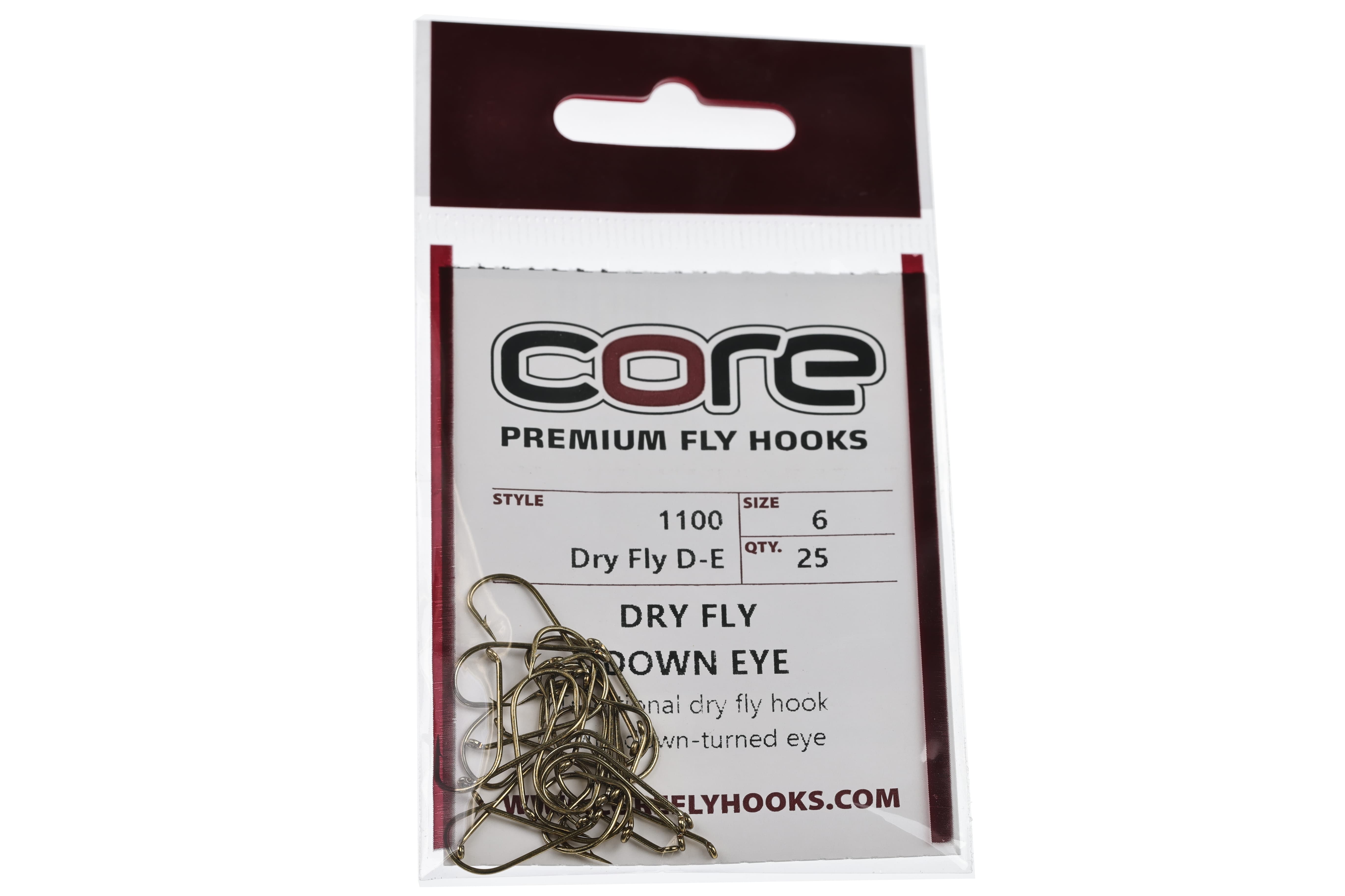Core C1100 Dry Fly Down Eye Hooks
