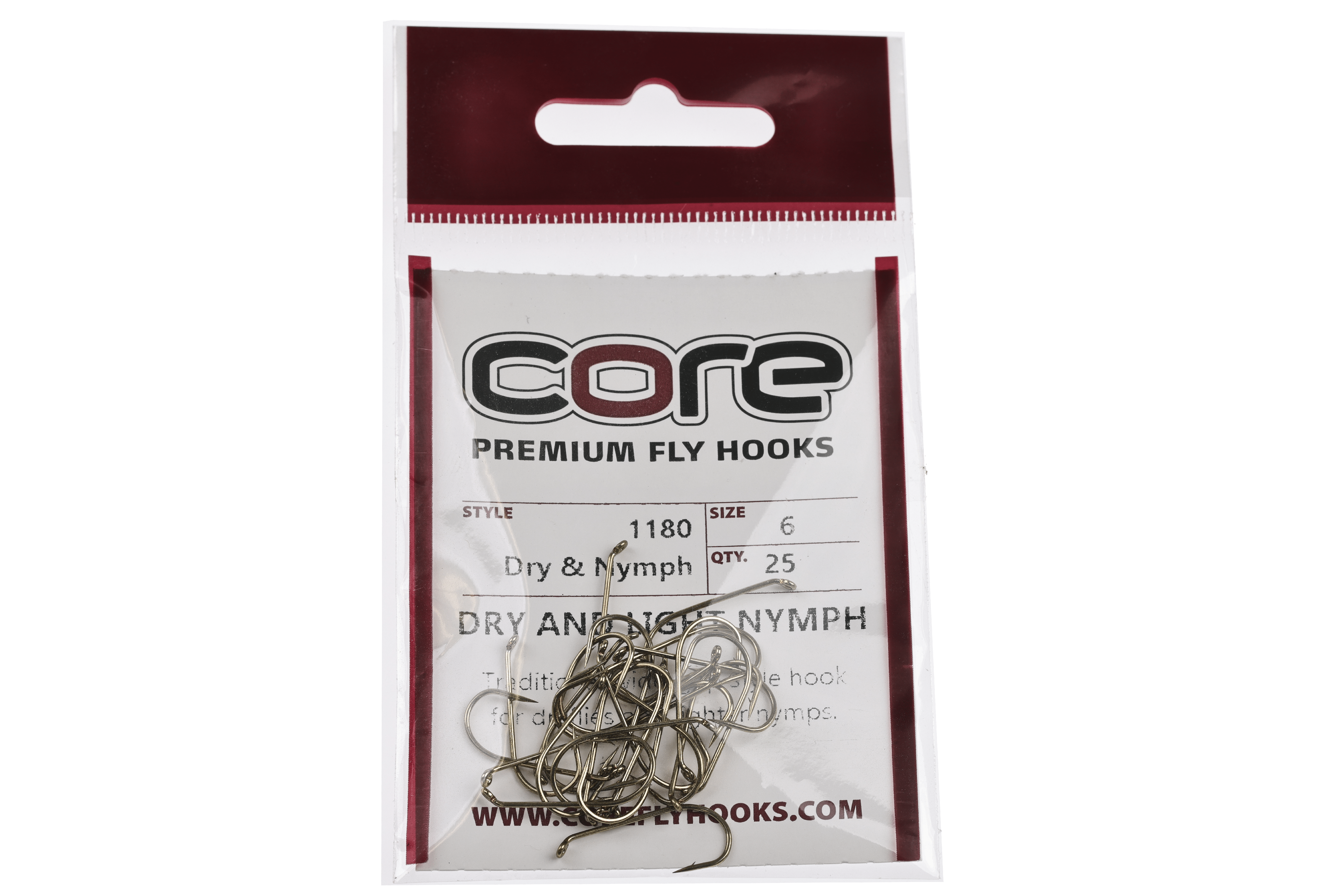 Core C1180 Dry & Light Nymph Hooks