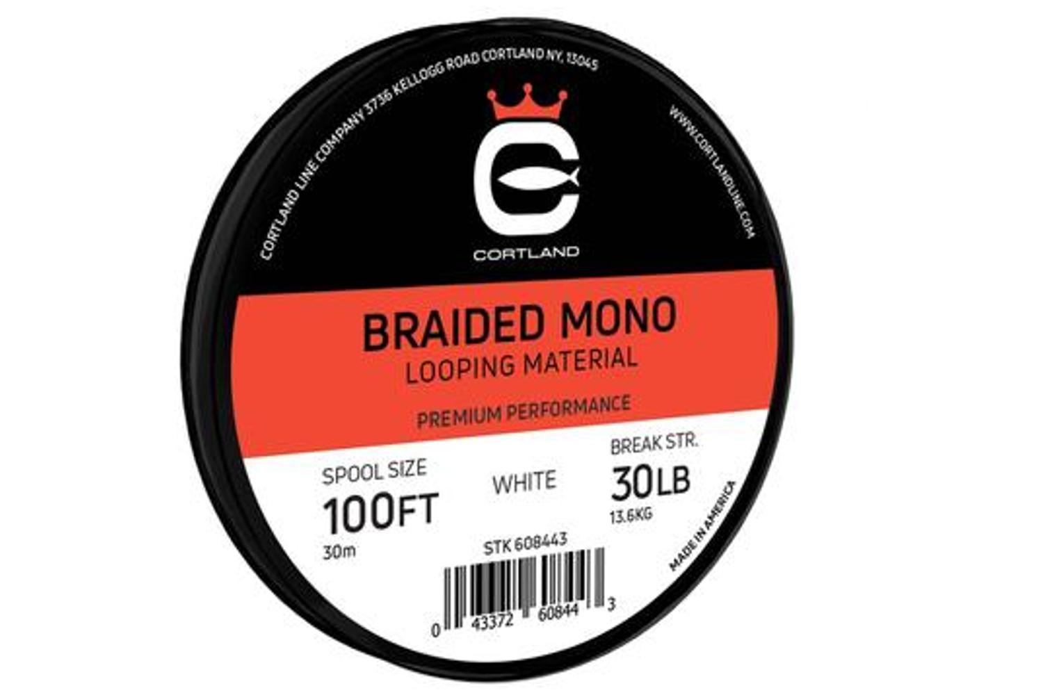 cortland braided fishing line Mono Looping Material less twist and extended Revros LT Abu Garcia SaltyStage KR-X Length:150 Yds