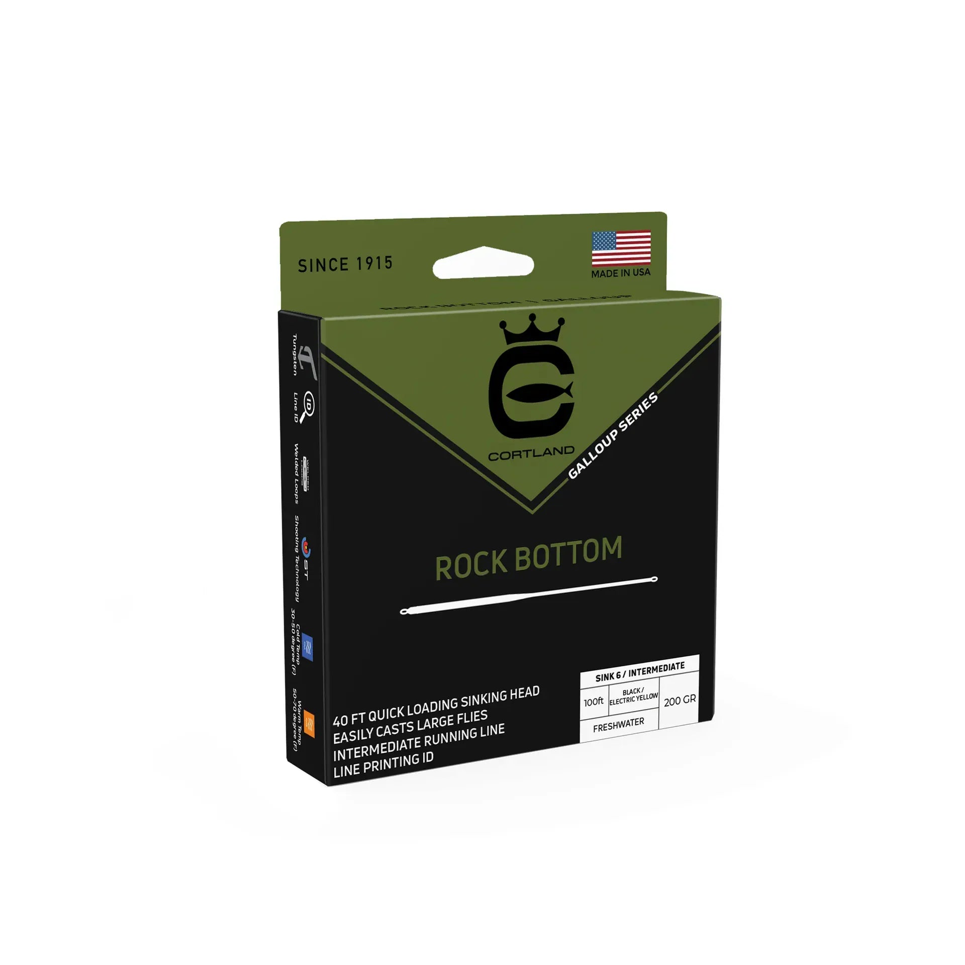 Cortland Kelly Galloup Rock Bottom Type 6 Fly Line