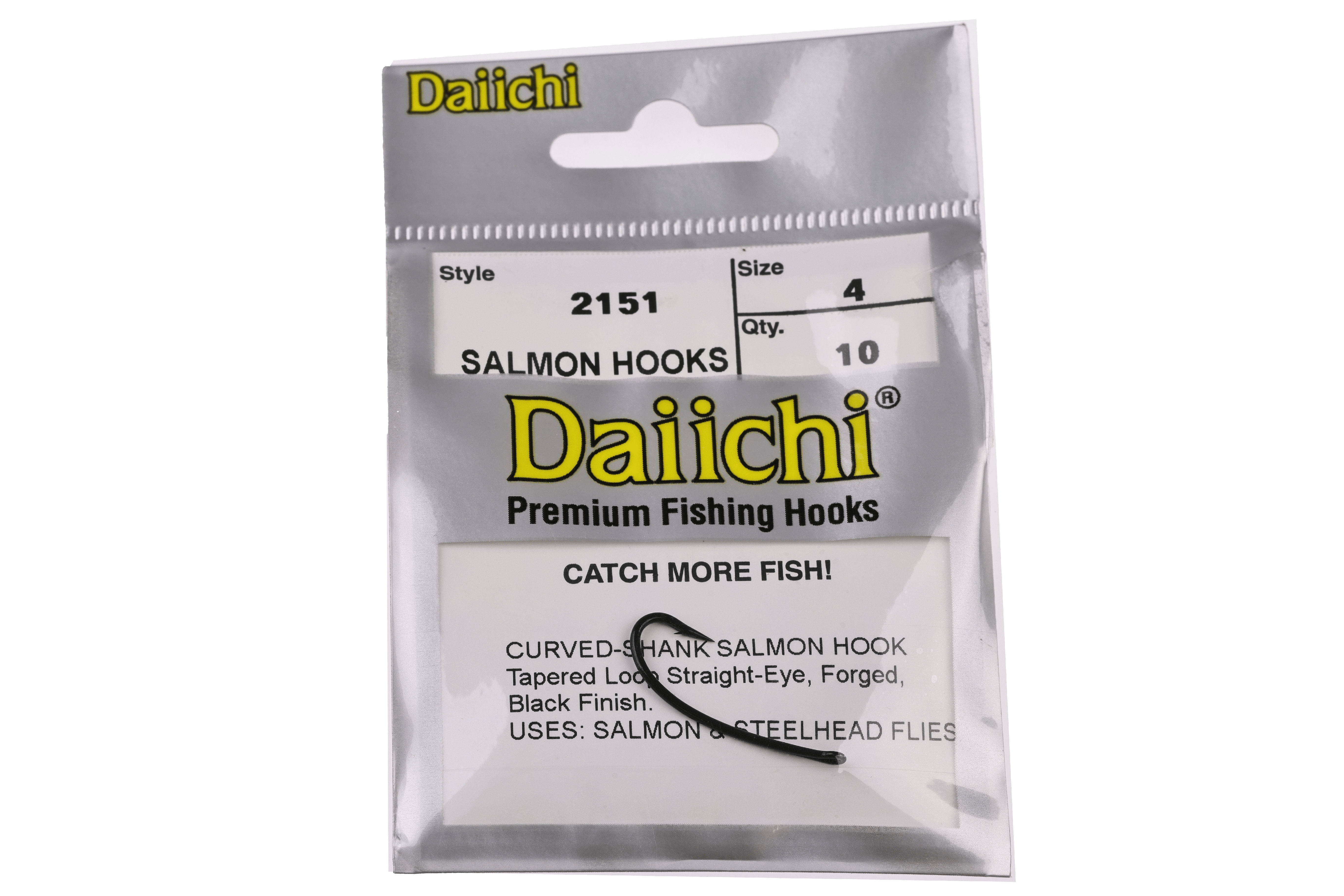 Daiichi 2151 Curved Shank Salmon Hooks
