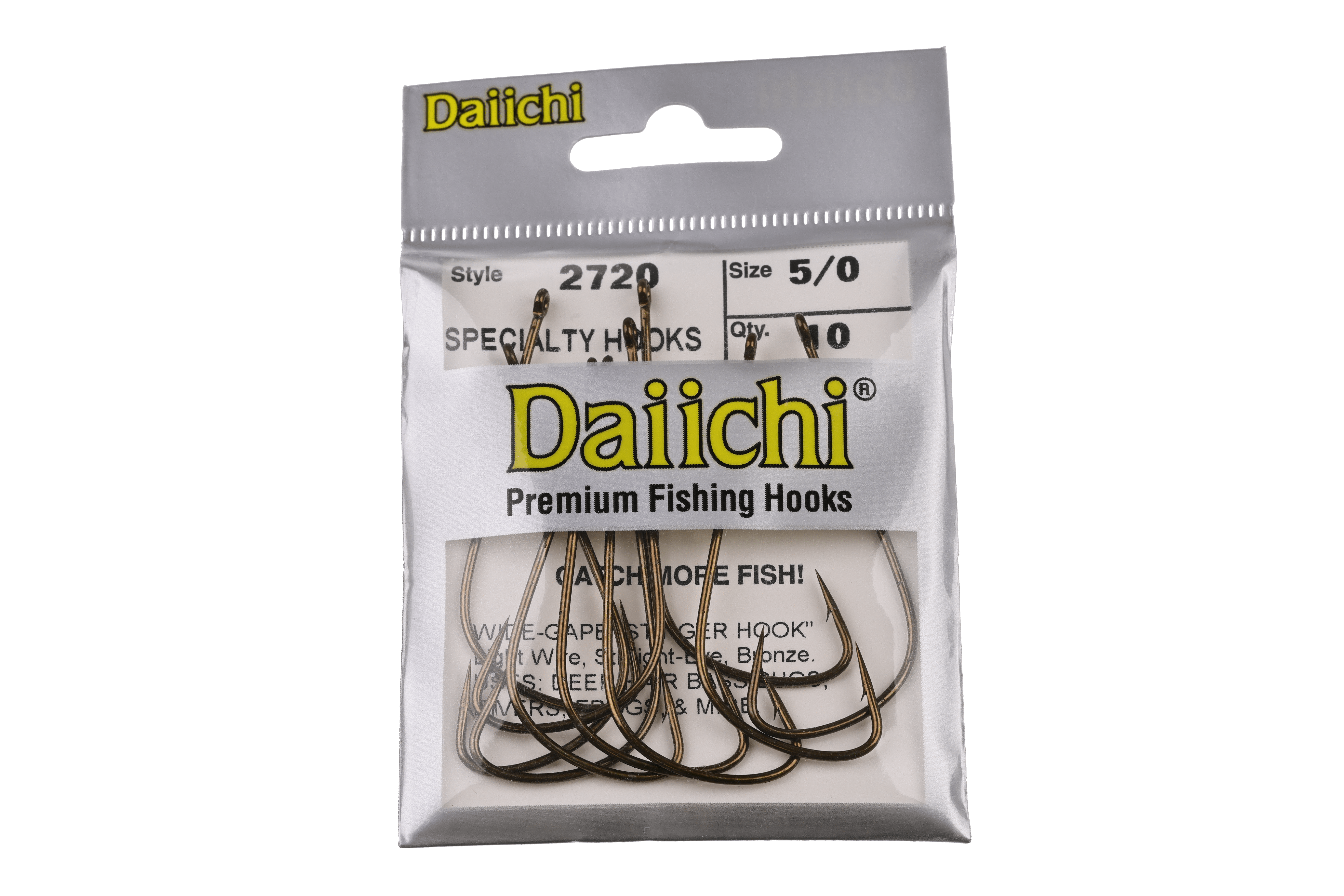Daiichi 2720 Wide Gape Stinger Hooks