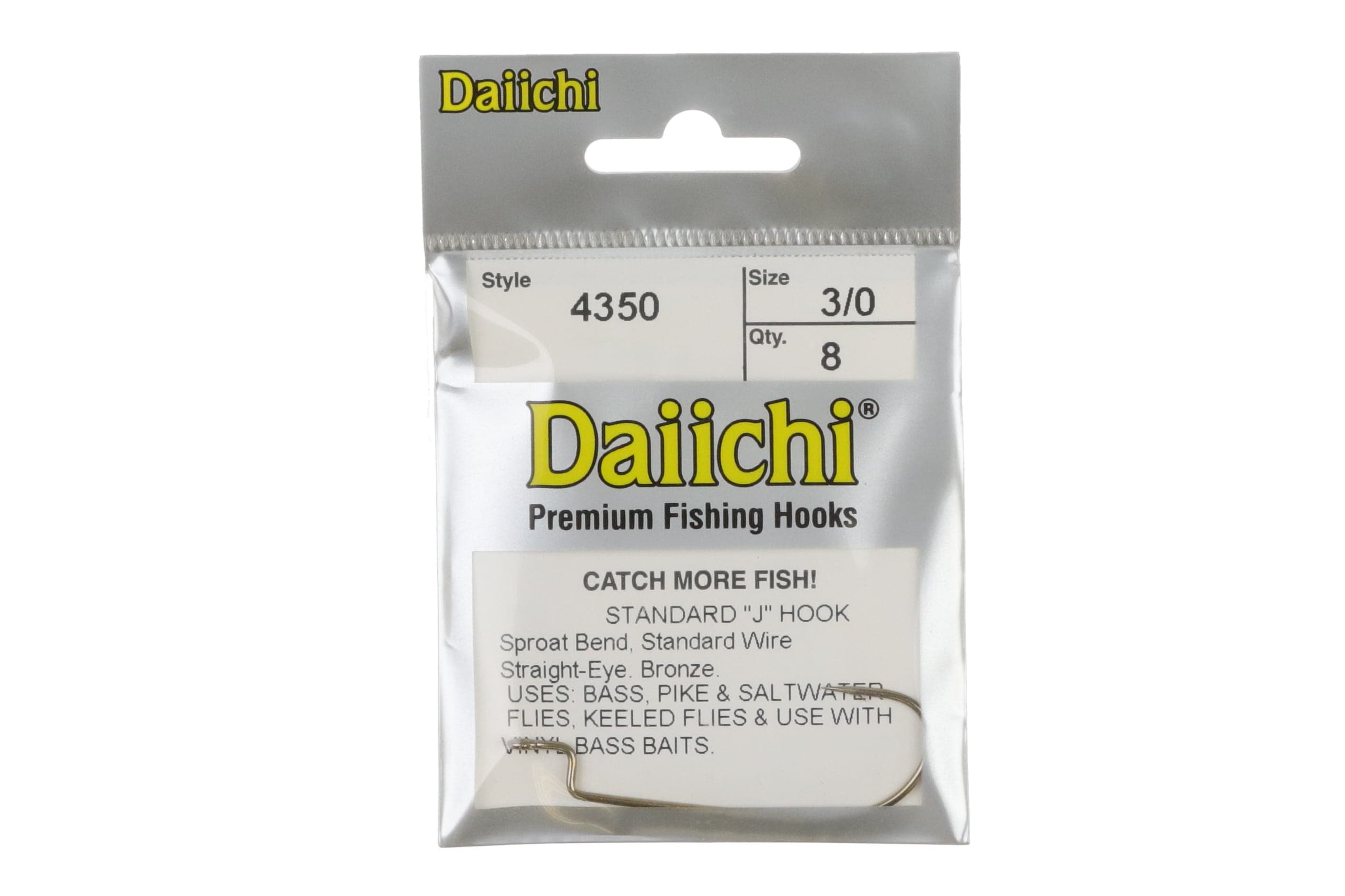 Daiichi 4350 Standard J Hooks