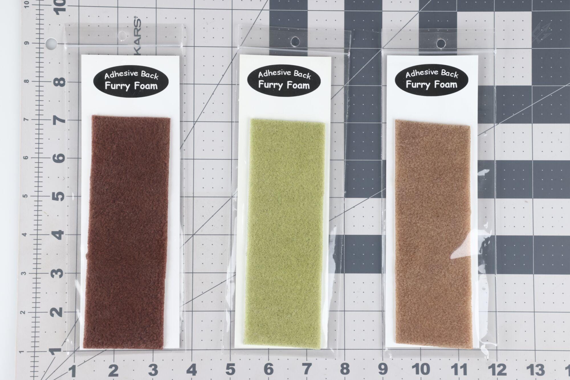 D's Flyes Adhesive Backed Thin Furry Foam