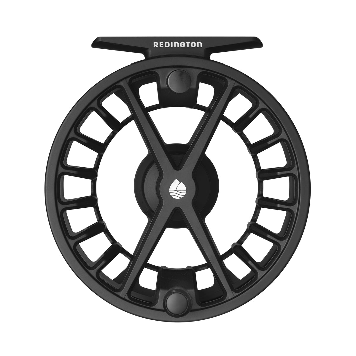 Redington Factor Fly Reel in Black, back view