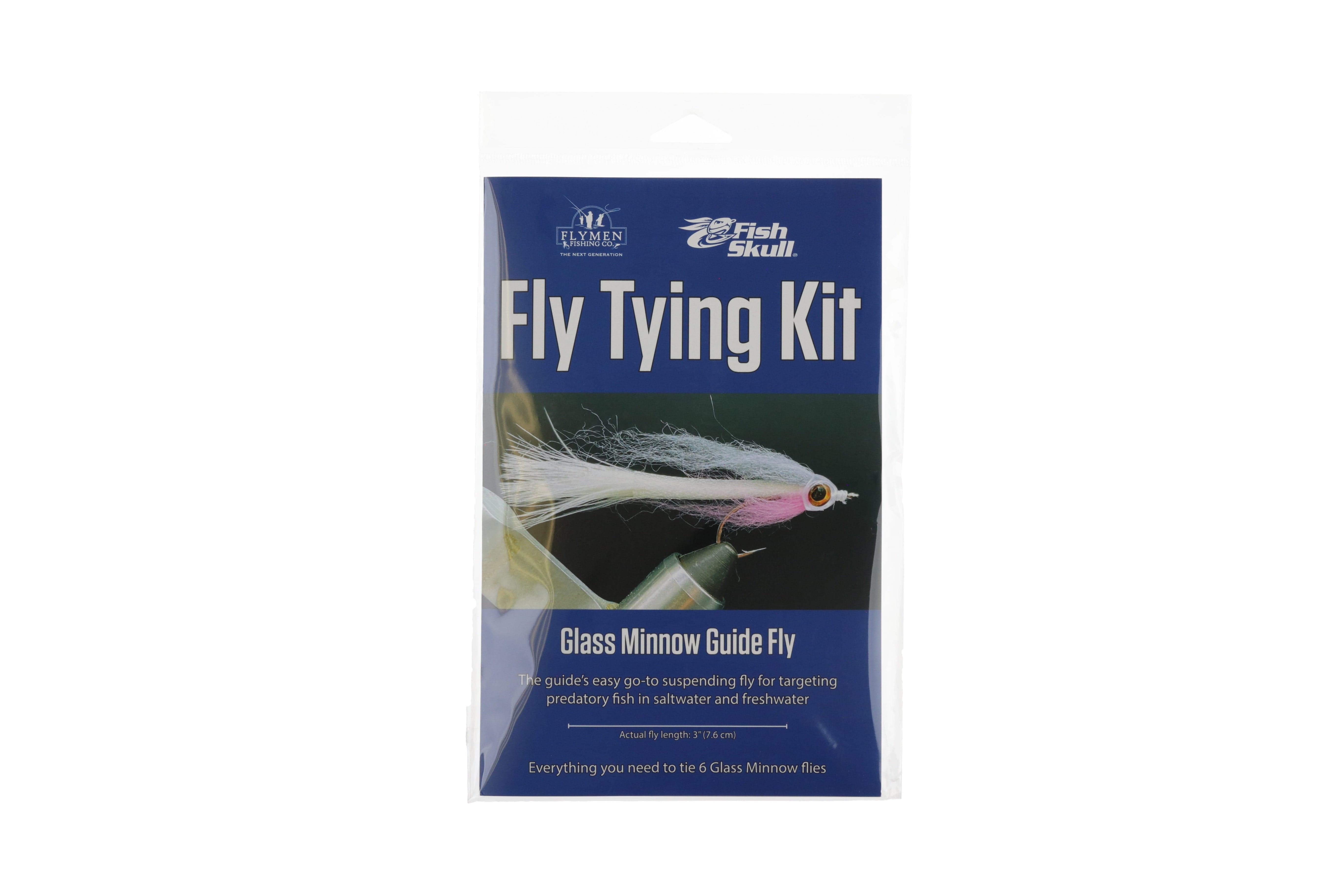 Fish-Skull Glass Minnow Guide Fly Tying Kit