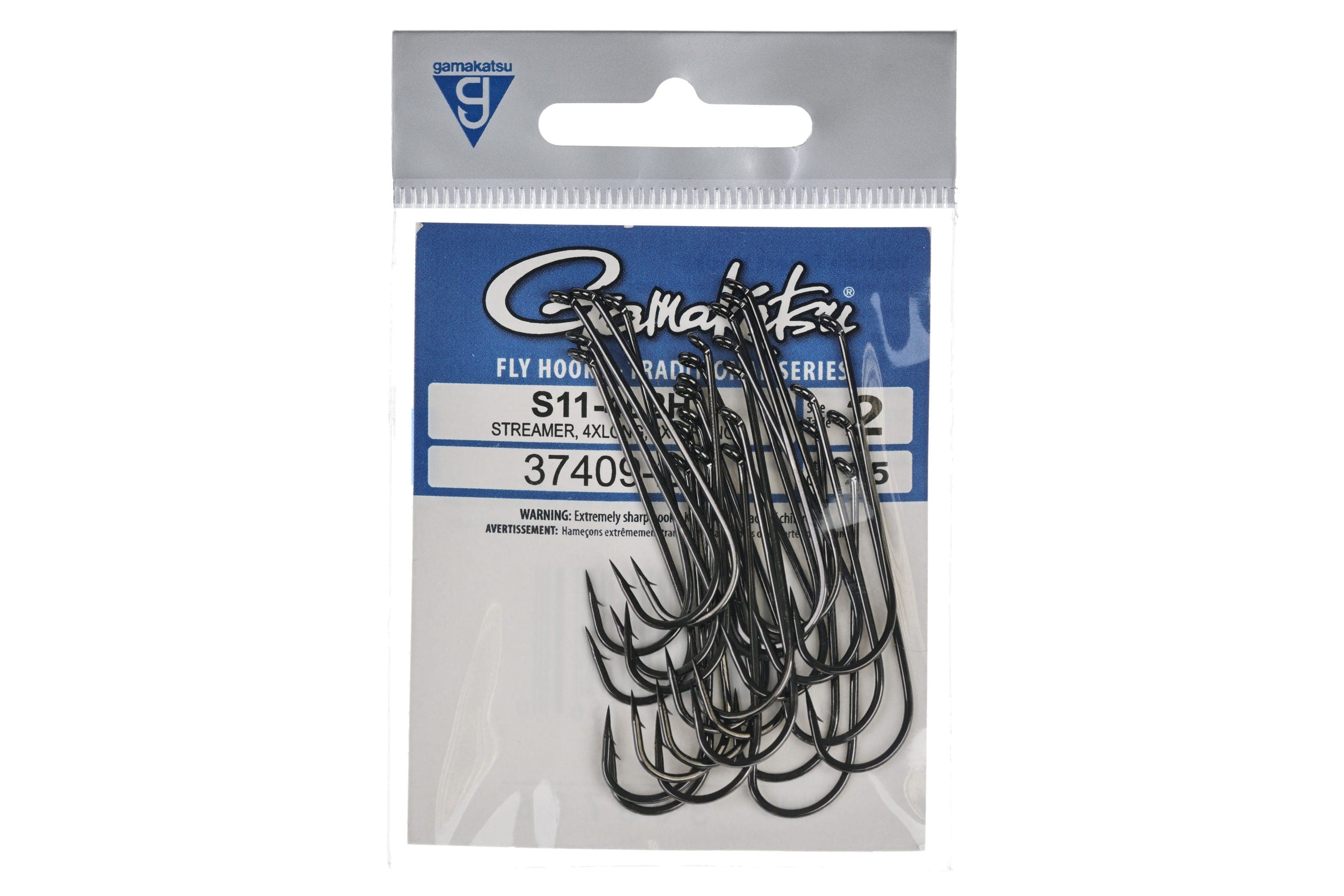 Gamakatsu S11-4L2H 4X-Long 2X Strong Streamer Hooks