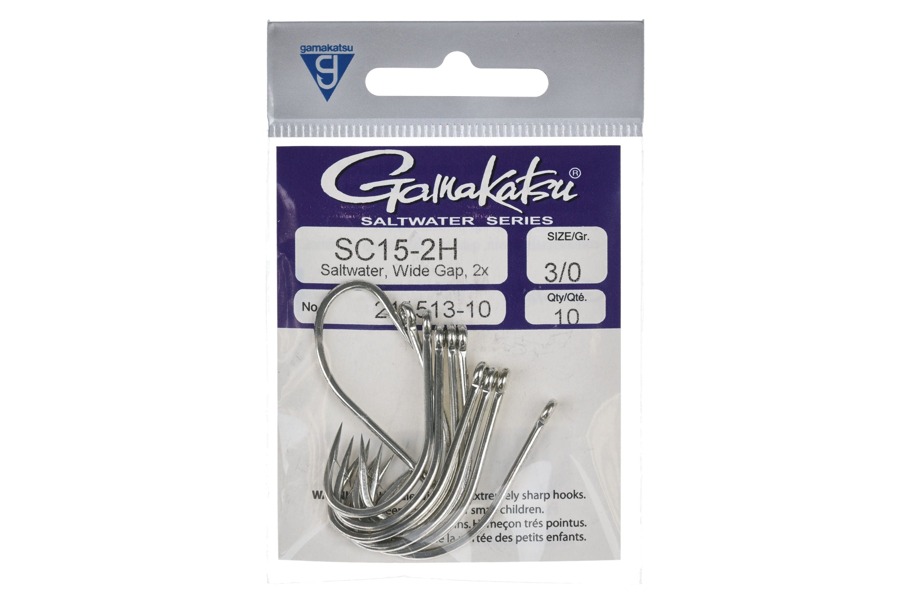 Gamakatsu SC15-2H 2X Strong Wide Gap Hooks