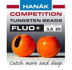 Hanak Competition Fluo+ Slotted Tungsten Beads