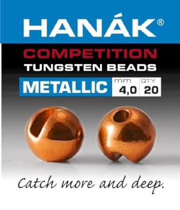 Hanak Competition Metallic+ Slotted Tungsten Beads