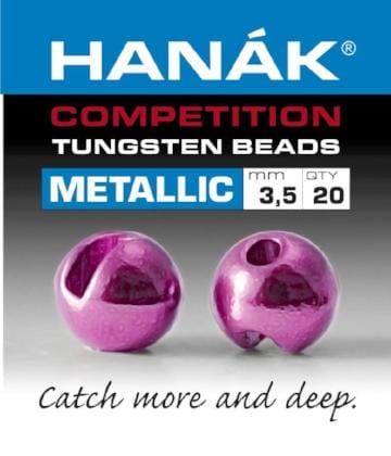 Hanak Competition Metallic+ Slotted Tungsten Beads