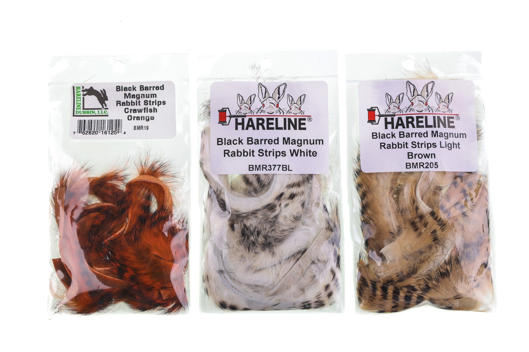 Hareline Black-Barred Magnum Rabbit Fur Strips