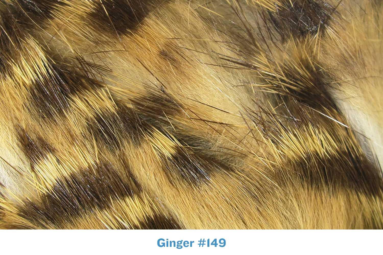 Hareline Black-Barred Magnum Rabbit Fur Strips