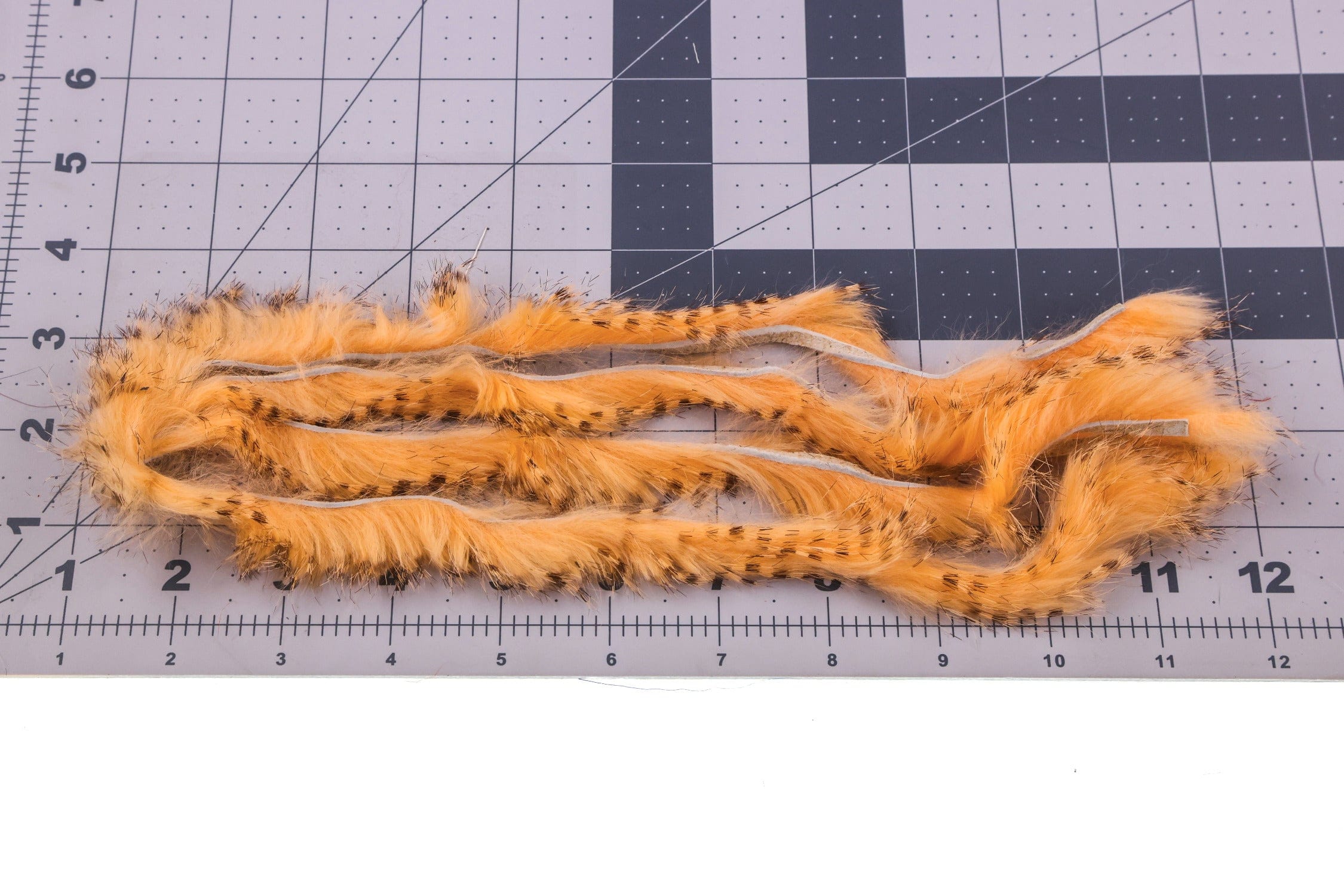 Hareline Brown Barred Rabbit Fur Strips