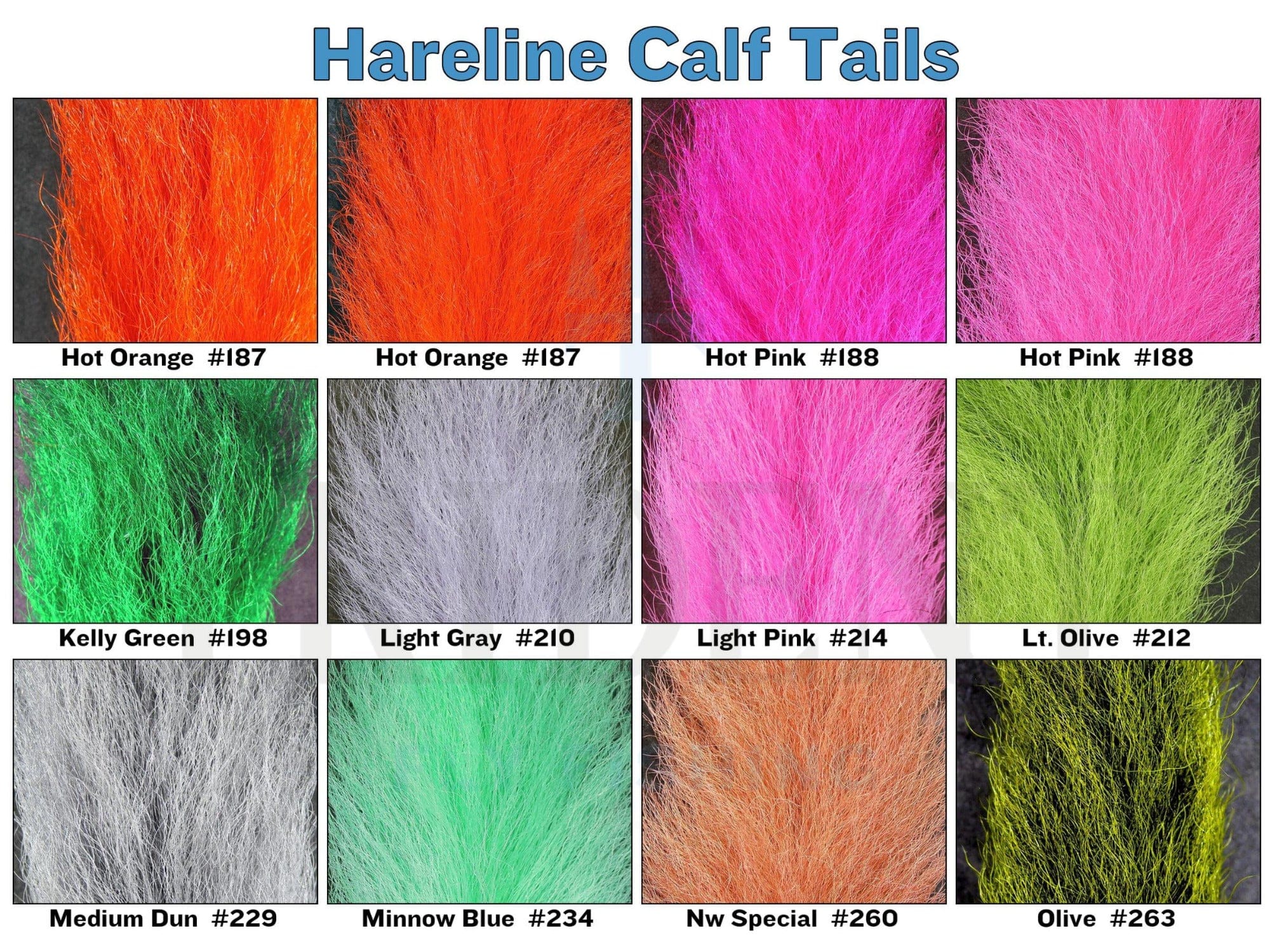 Hareline Calf Tails