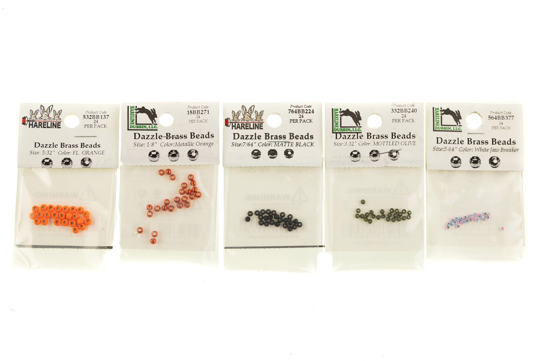 Hareline Dazzle Brass Beads