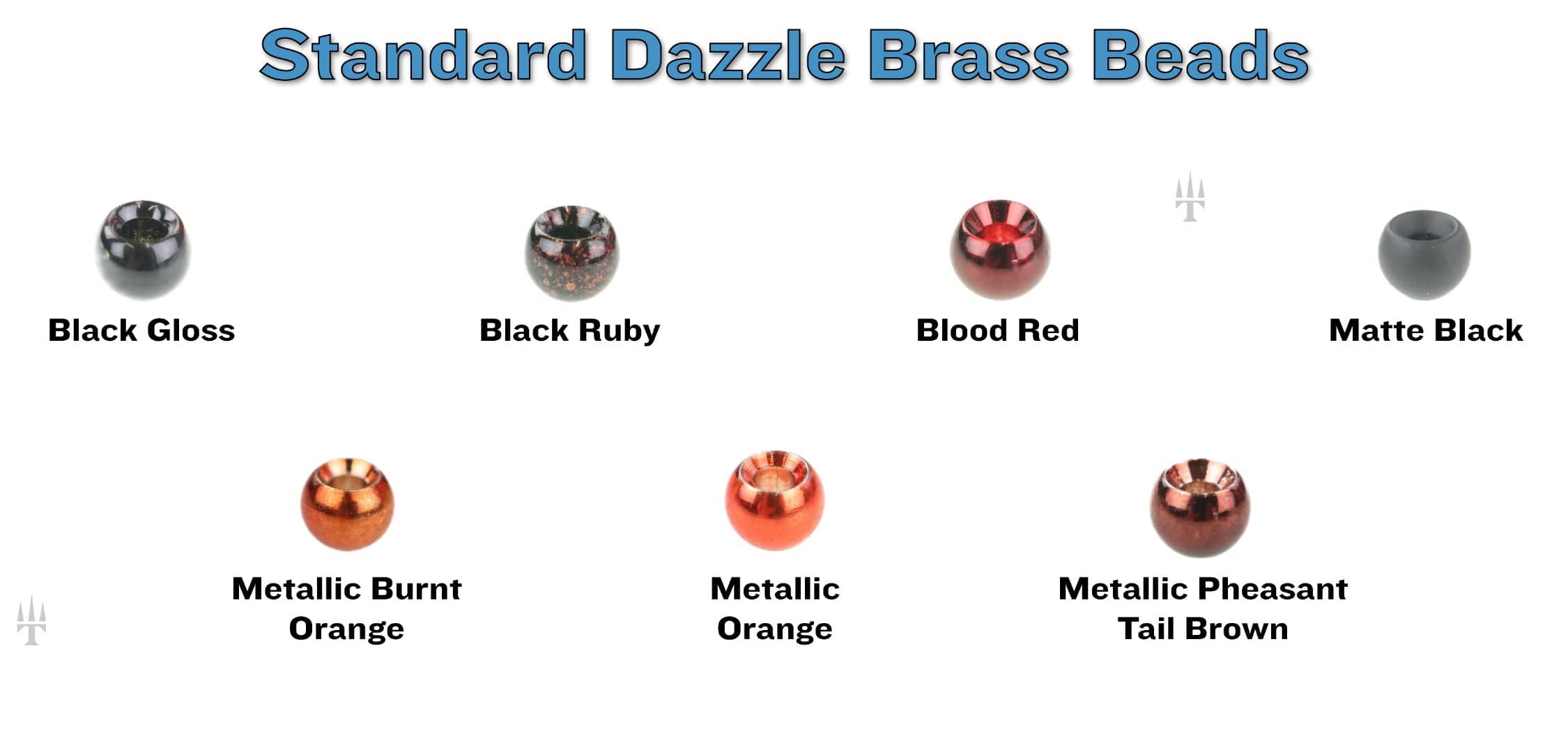 Hareline Dazzle Brass Beads