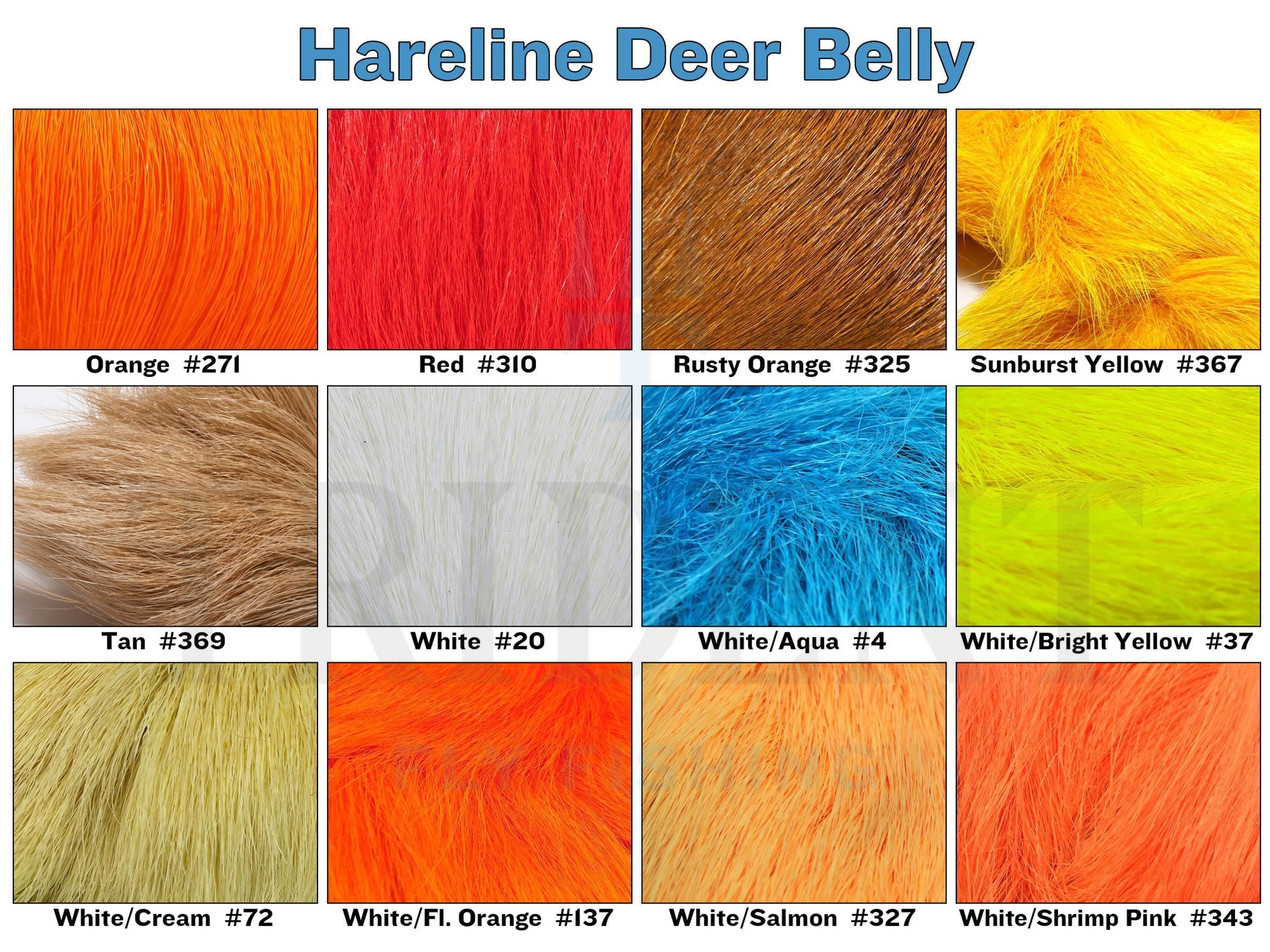 Hareline Dyed Deer Belly Hair