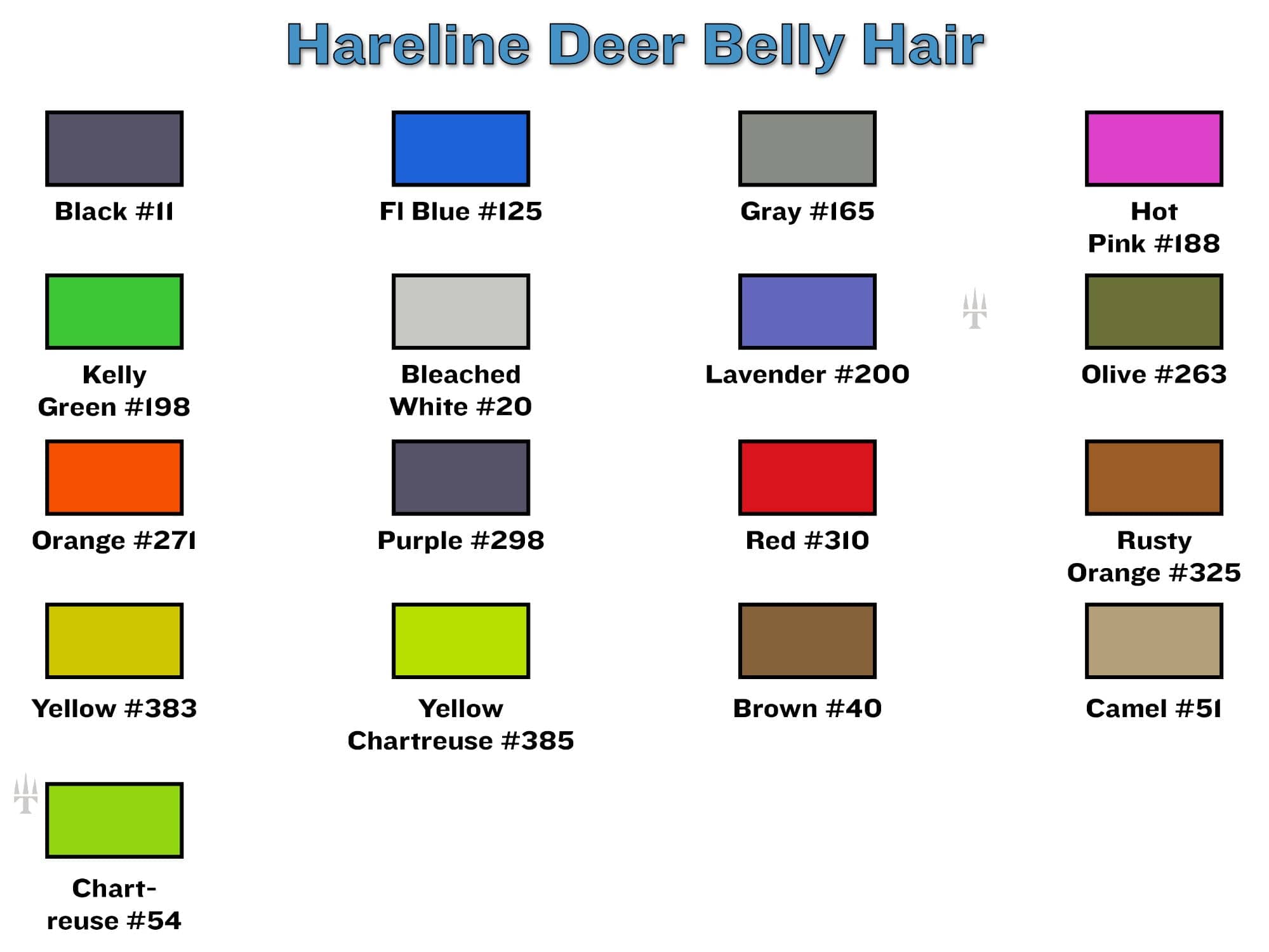 Hareline Dyed Deer Belly Hair