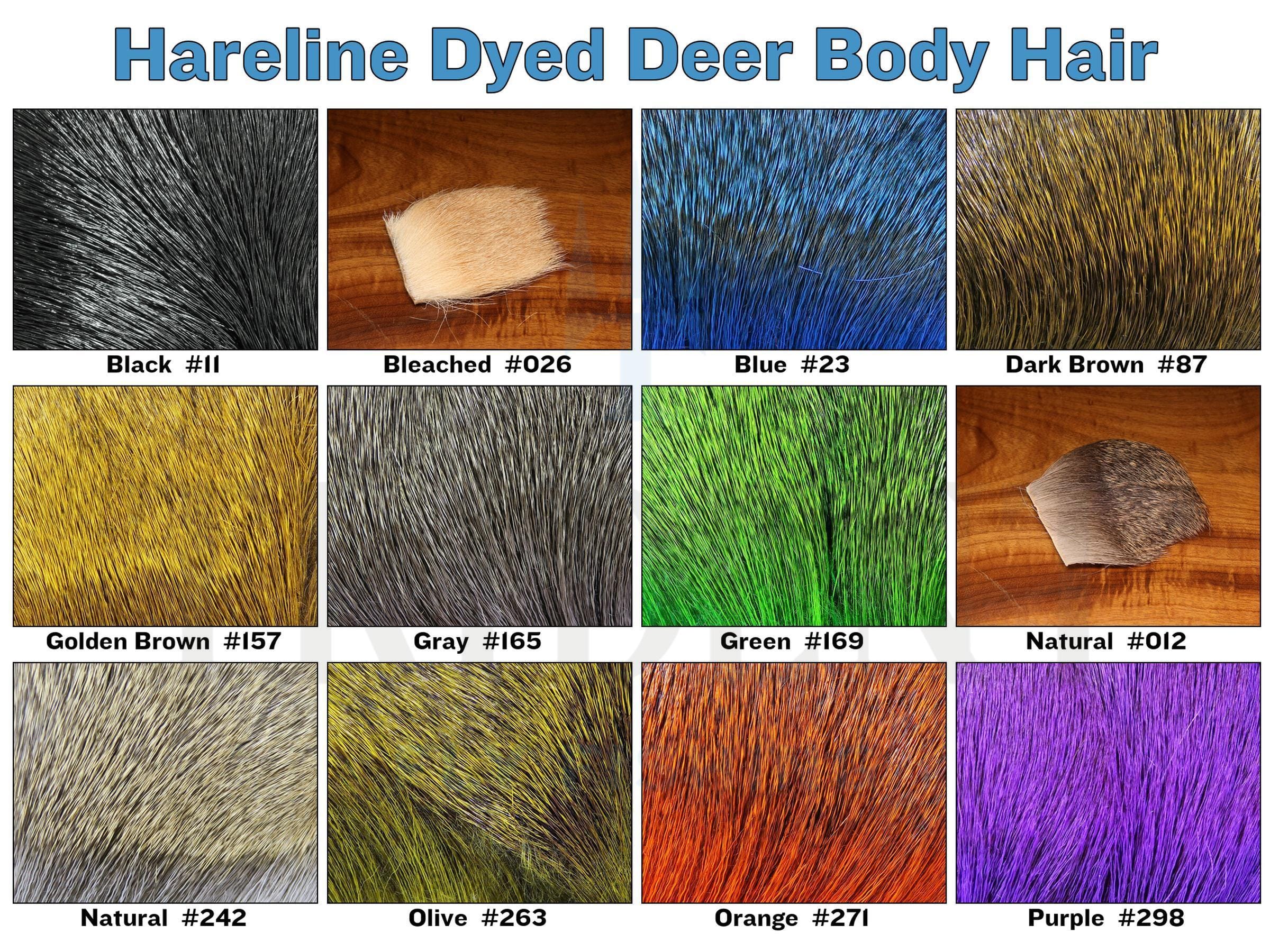 Hareline Dyed Deer Body Hair
