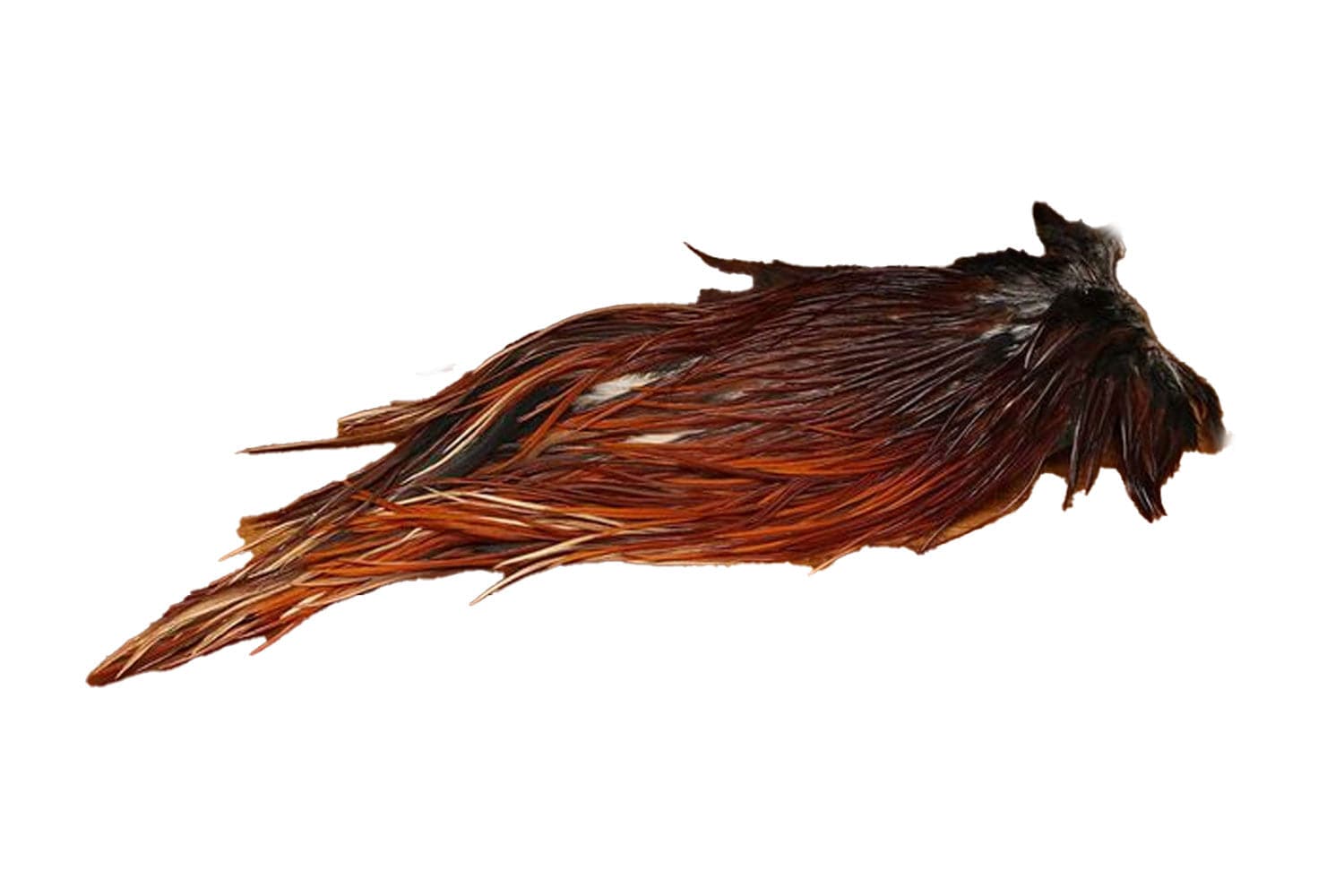 Hareline Dyed Over White Rooster Saddle