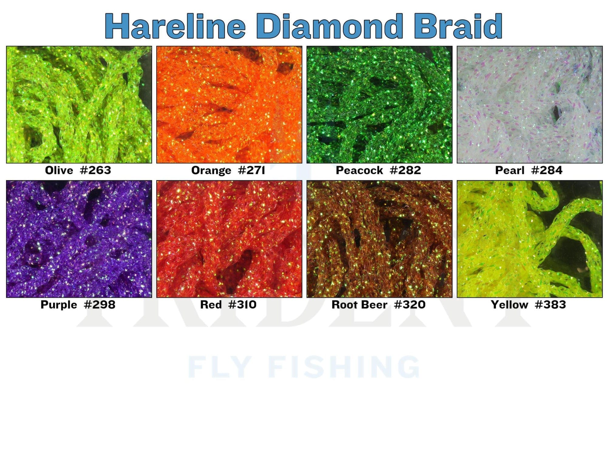 Hareline Dyed Pearl Diamond Braid