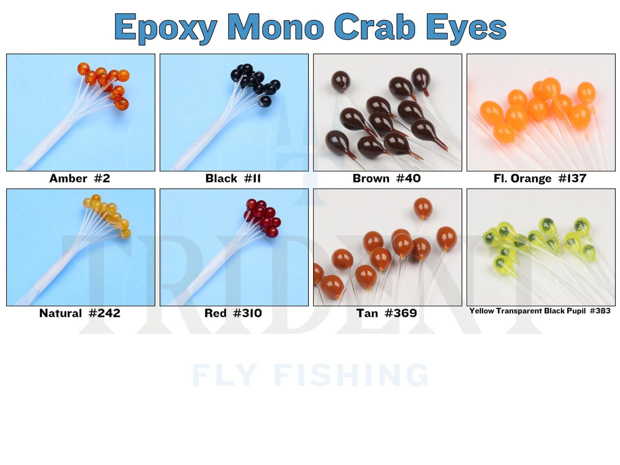 Hareline Epoxy Mono Crab Eyes
