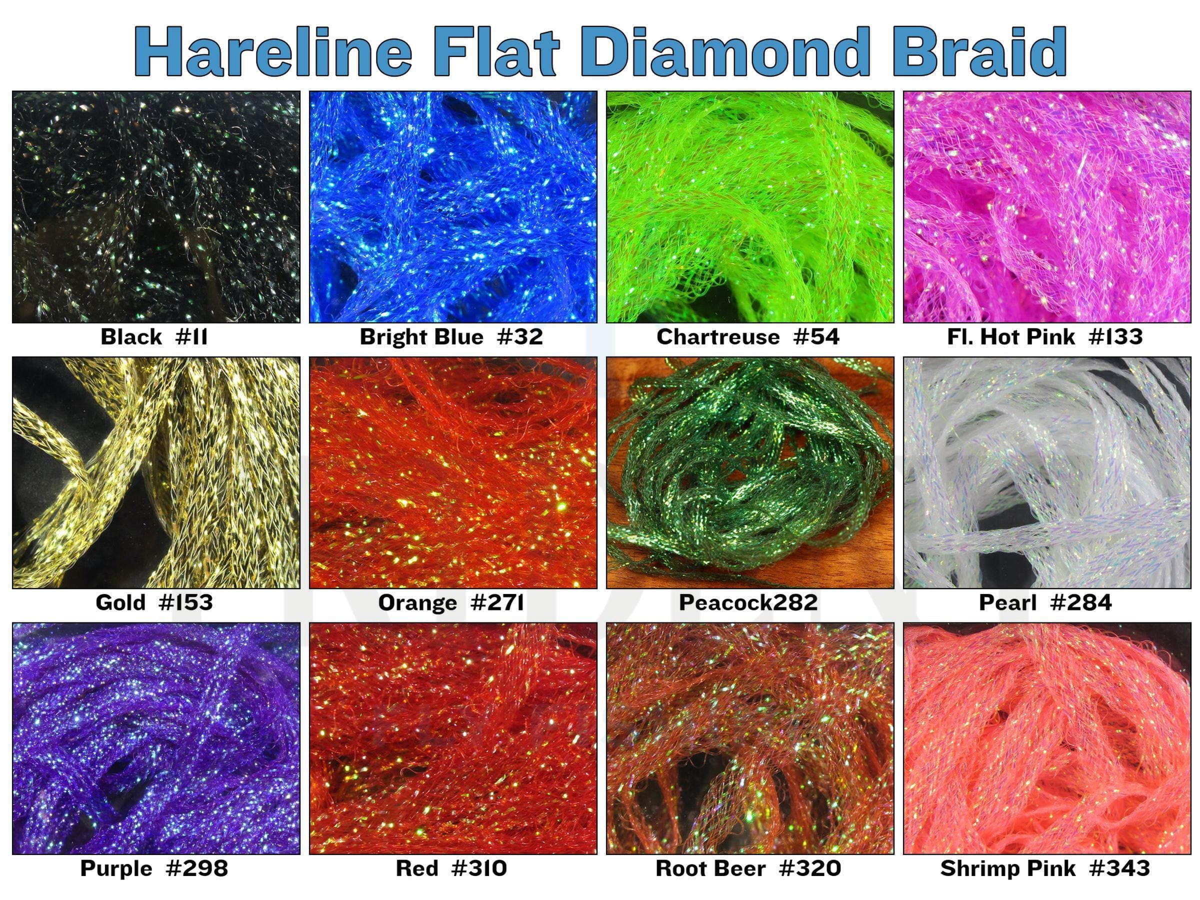Hareline Flat Diamond Braid