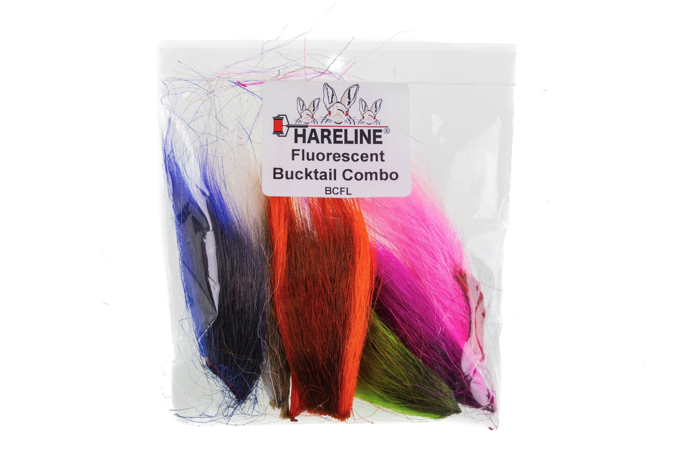 Hareline Fluorescent Bucktail Combo Pack