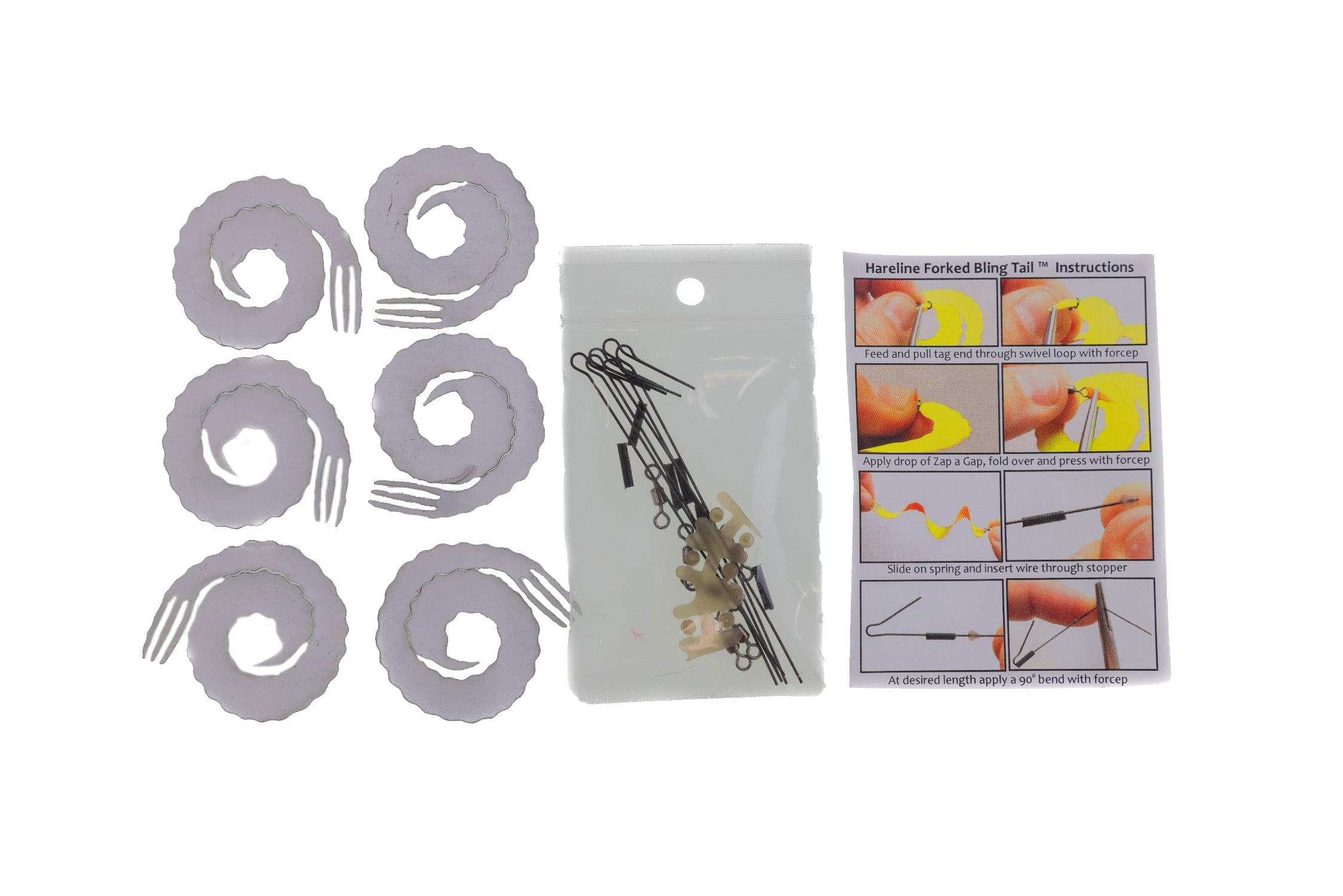 Hareline Forked Bling Tails
