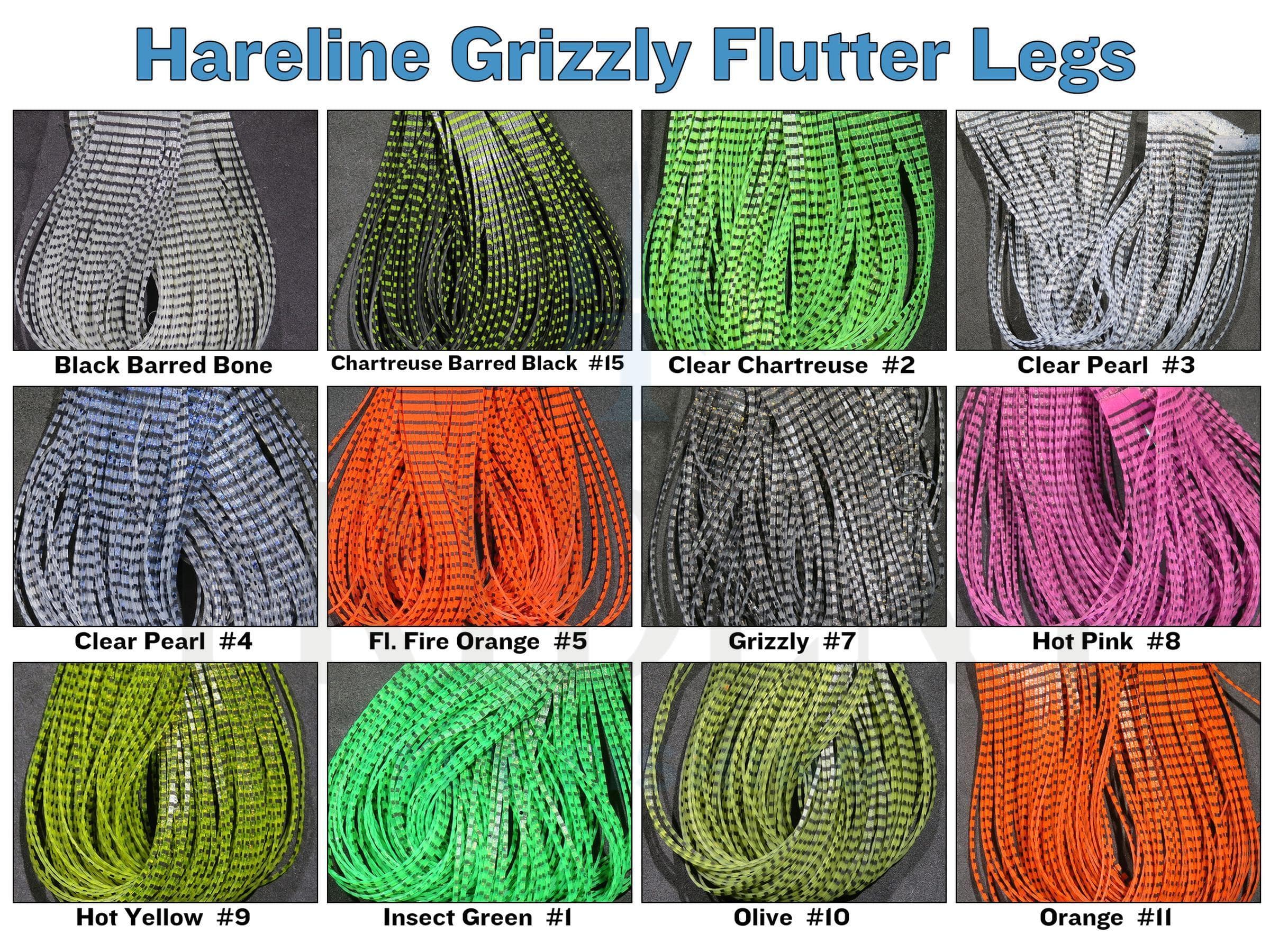 Hareline Grizzly Flutter Legs