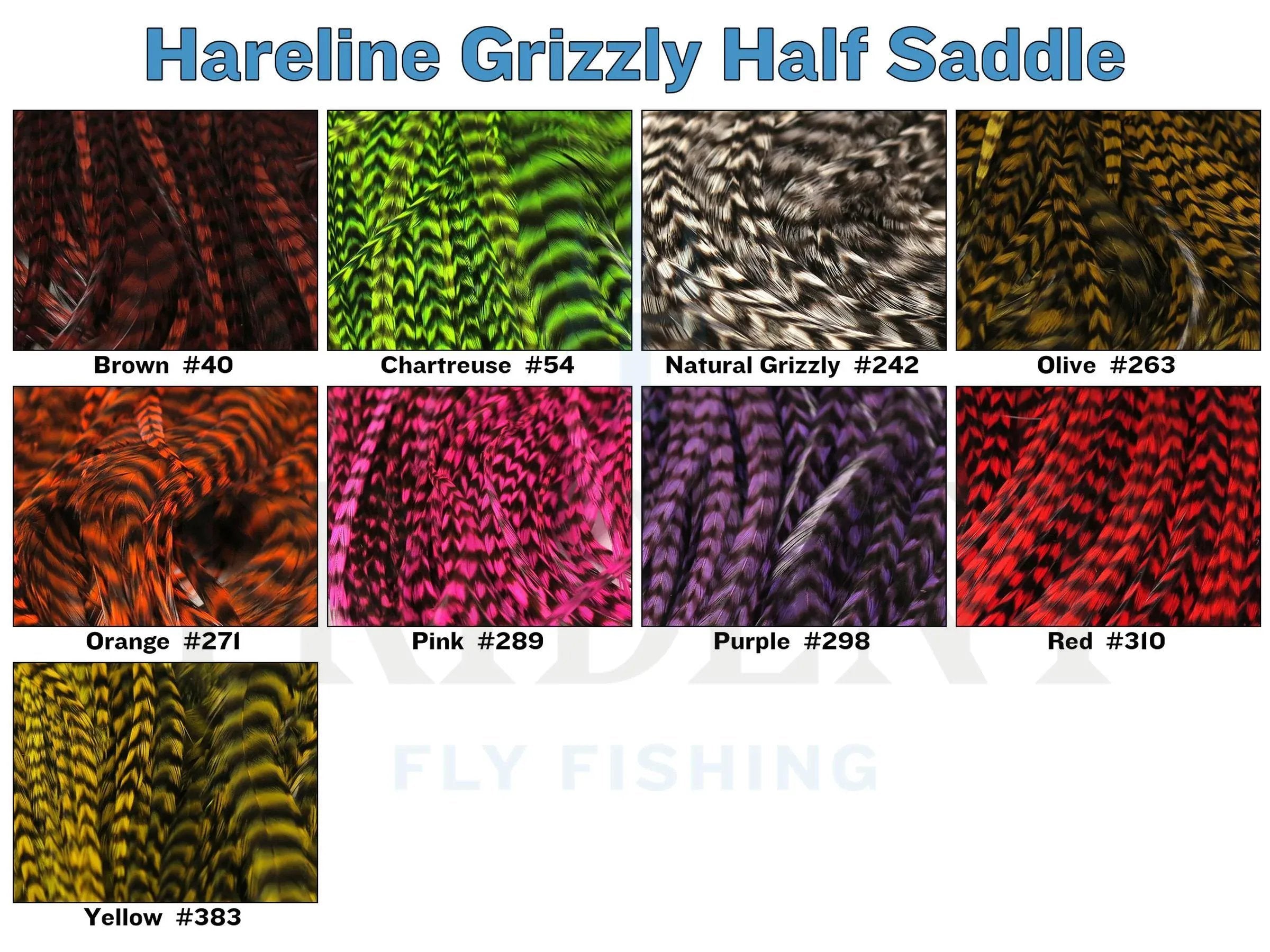Hareline Grizzly Half Saddle