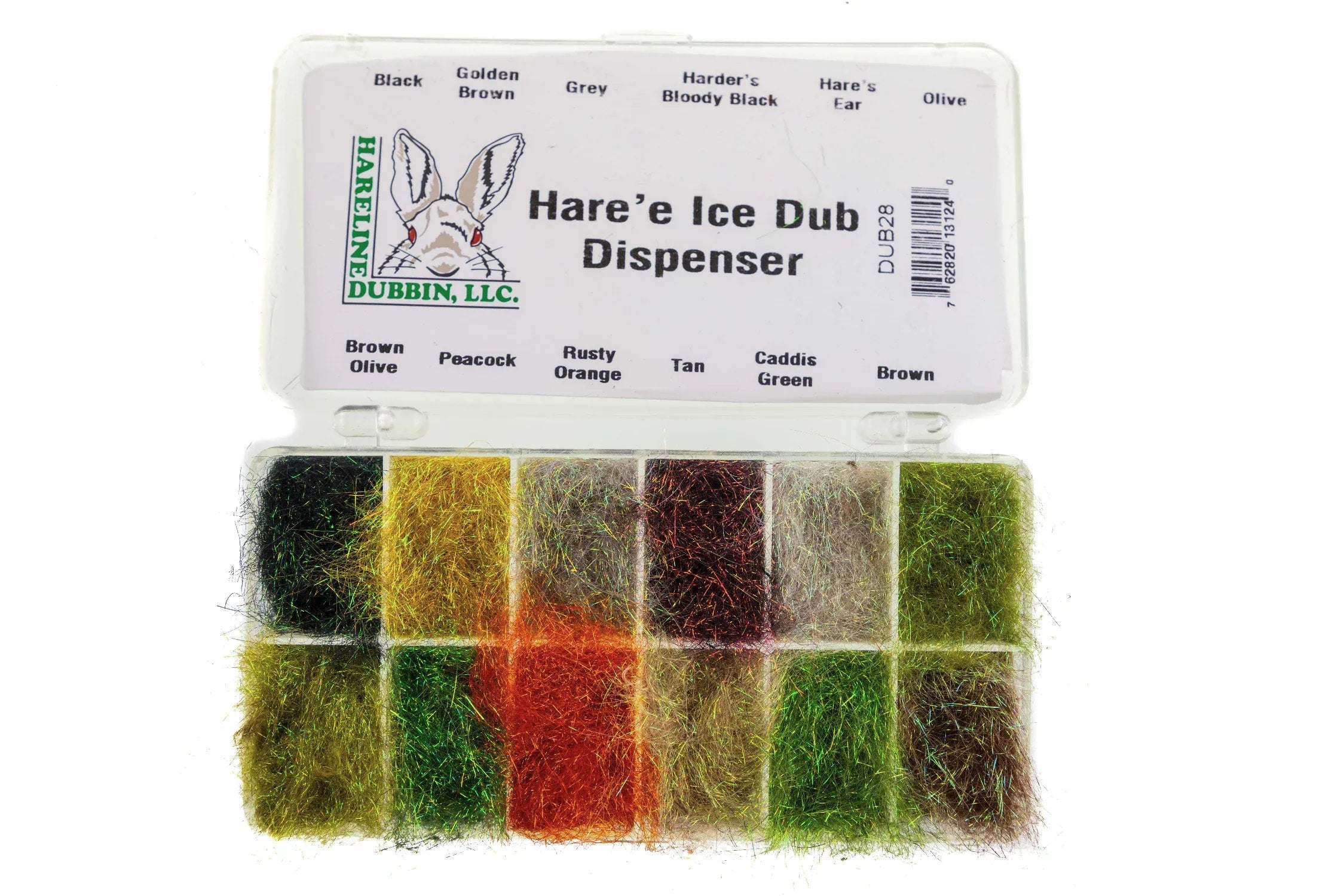 Hareline Haree Ice Dub - Multi Color Assortment w/ Dispenser