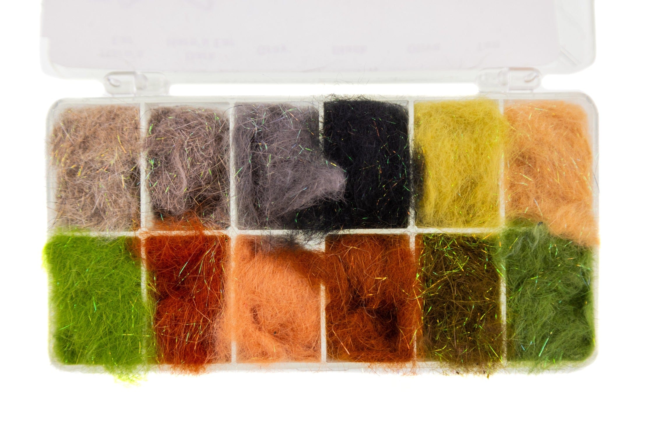 Hareline Krystal Dub - Multi Color Assortment w/ Dispenser