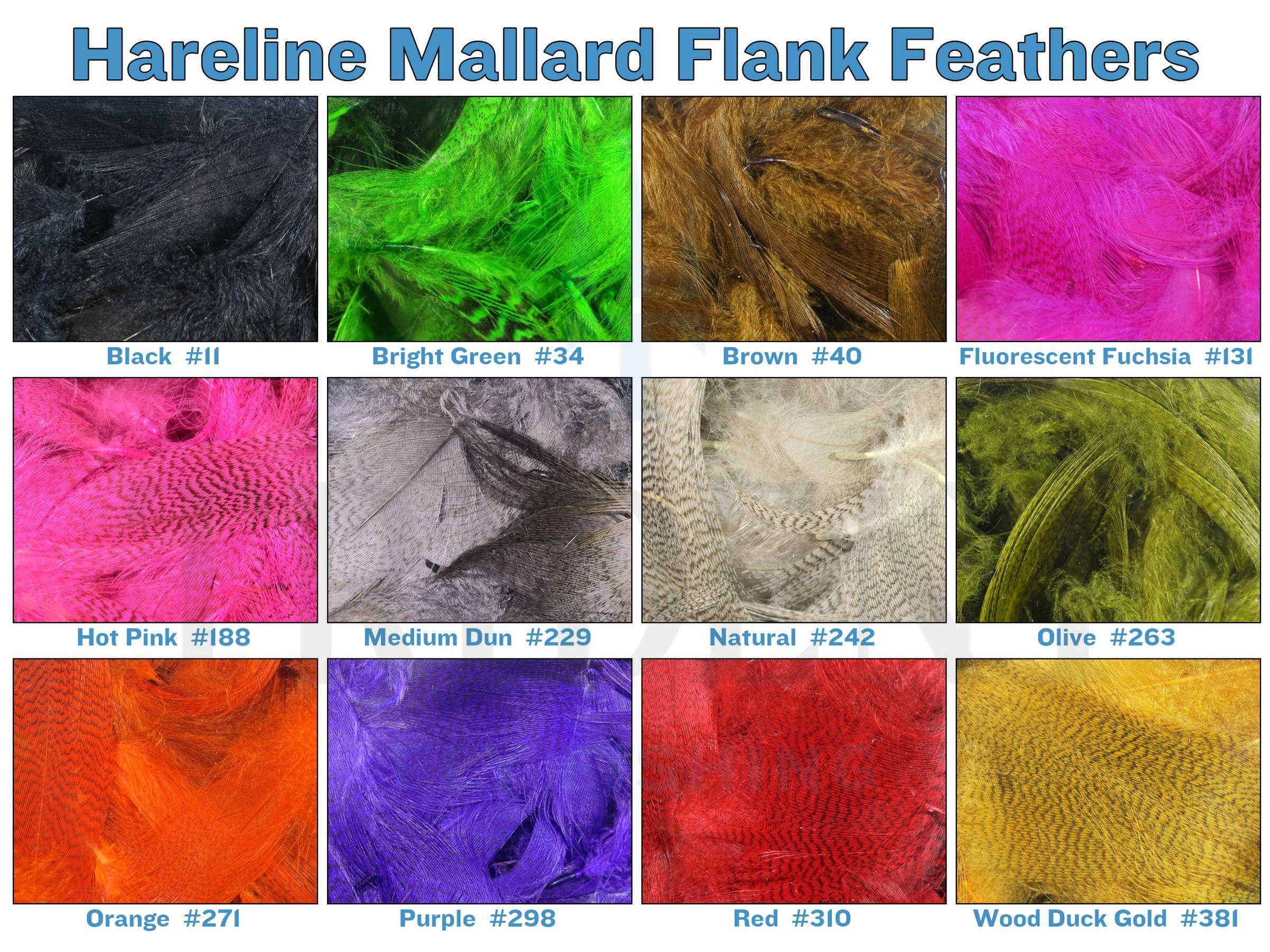 Hareline Mallard Flank Feathers