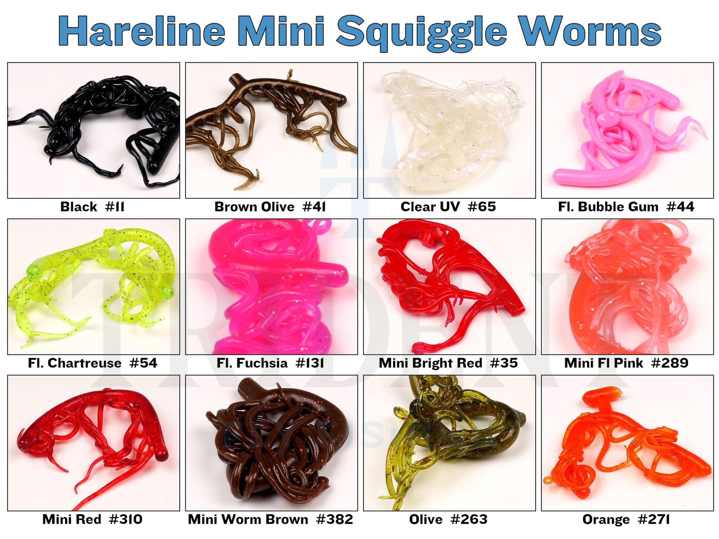Hareline Mini Squiggle Worms