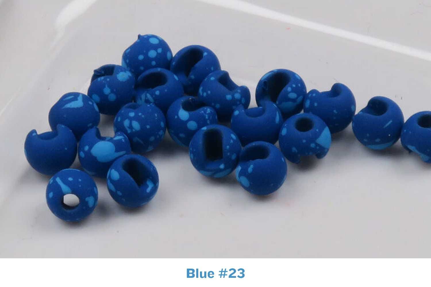 Hareline Mottled Tactical Slotted Tungsten Beads