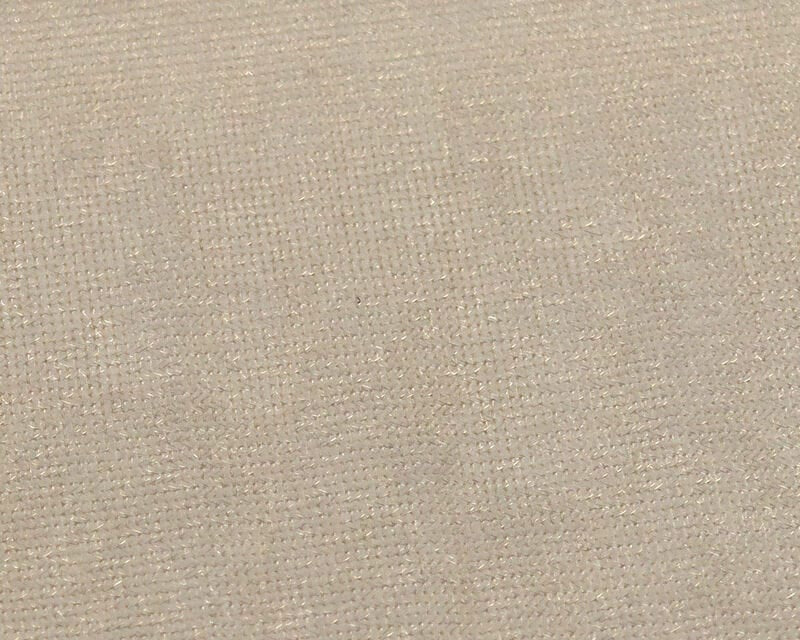 Beige Hareline No-Fray woven winging material with subtle metallic shimmer, fine grid texture for fly tying.
