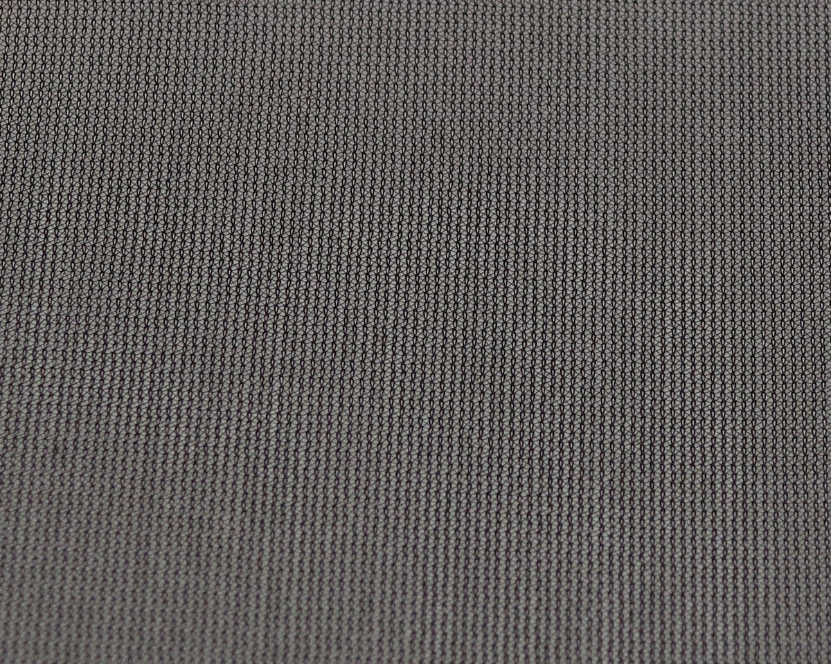 Gray synthetic no-fray winging material with fine diamond mesh weave, used for fly tying wings