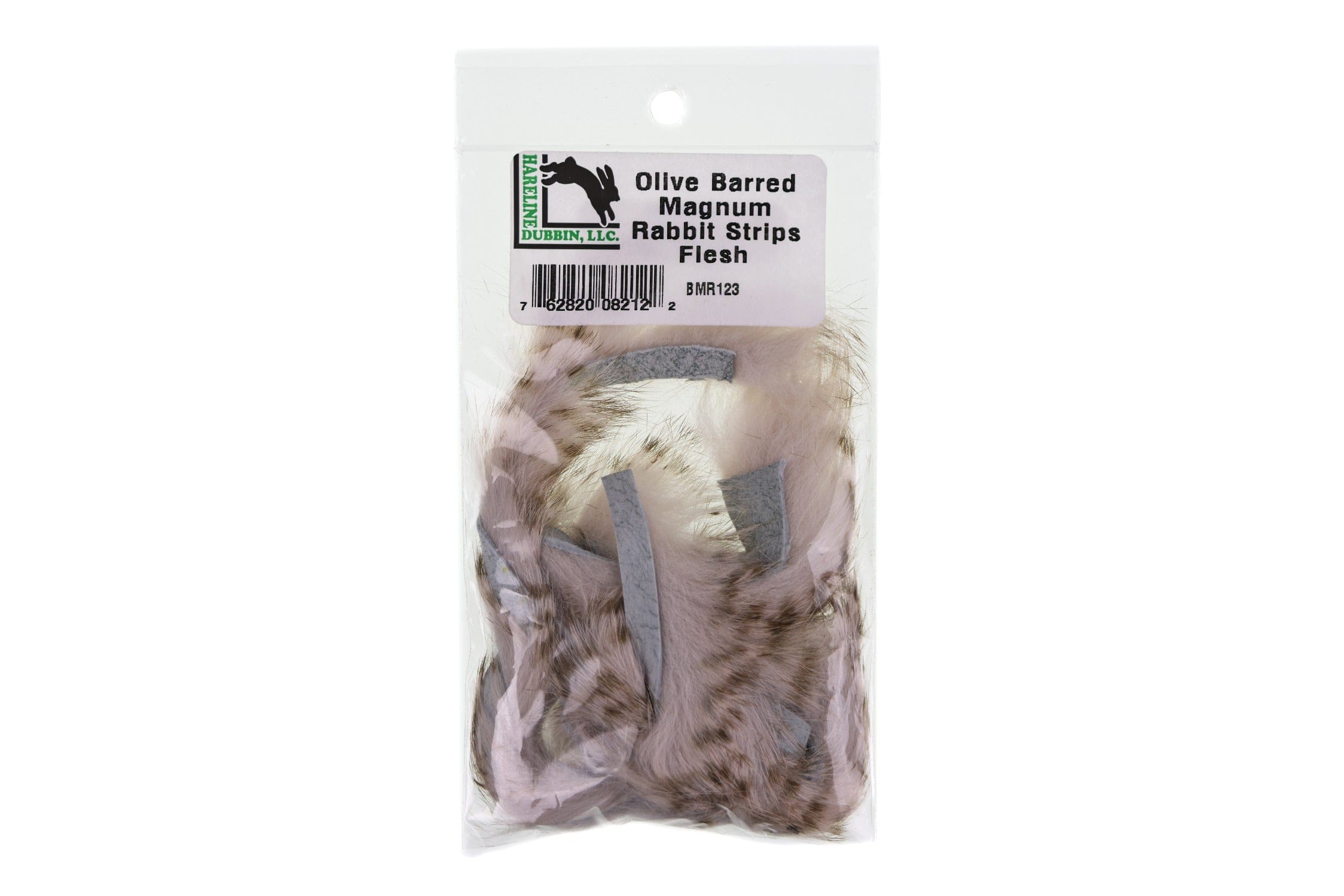Hareline Olive-Barred Magnum Rabbit Fur Strips