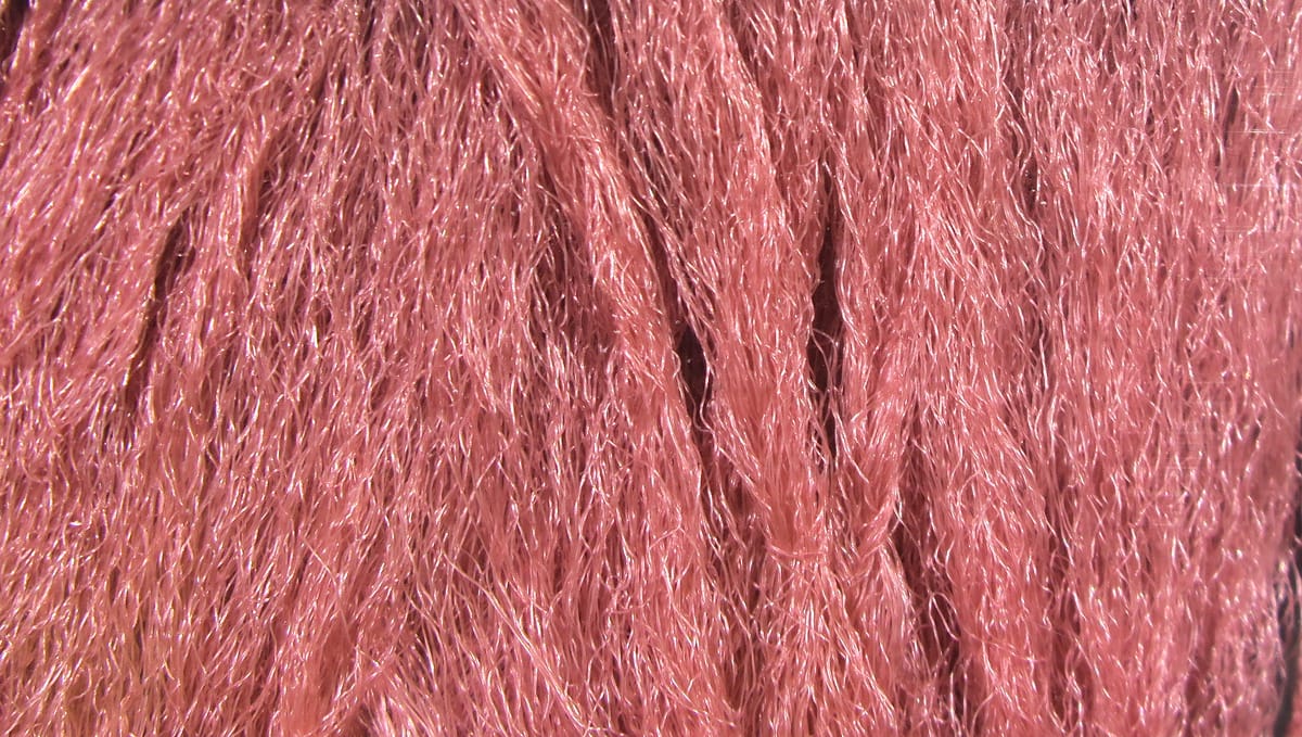 Hareline Para Post Wing pink coral synthetic parachute-style wing fibers with glossy, brushy texture for fly tying