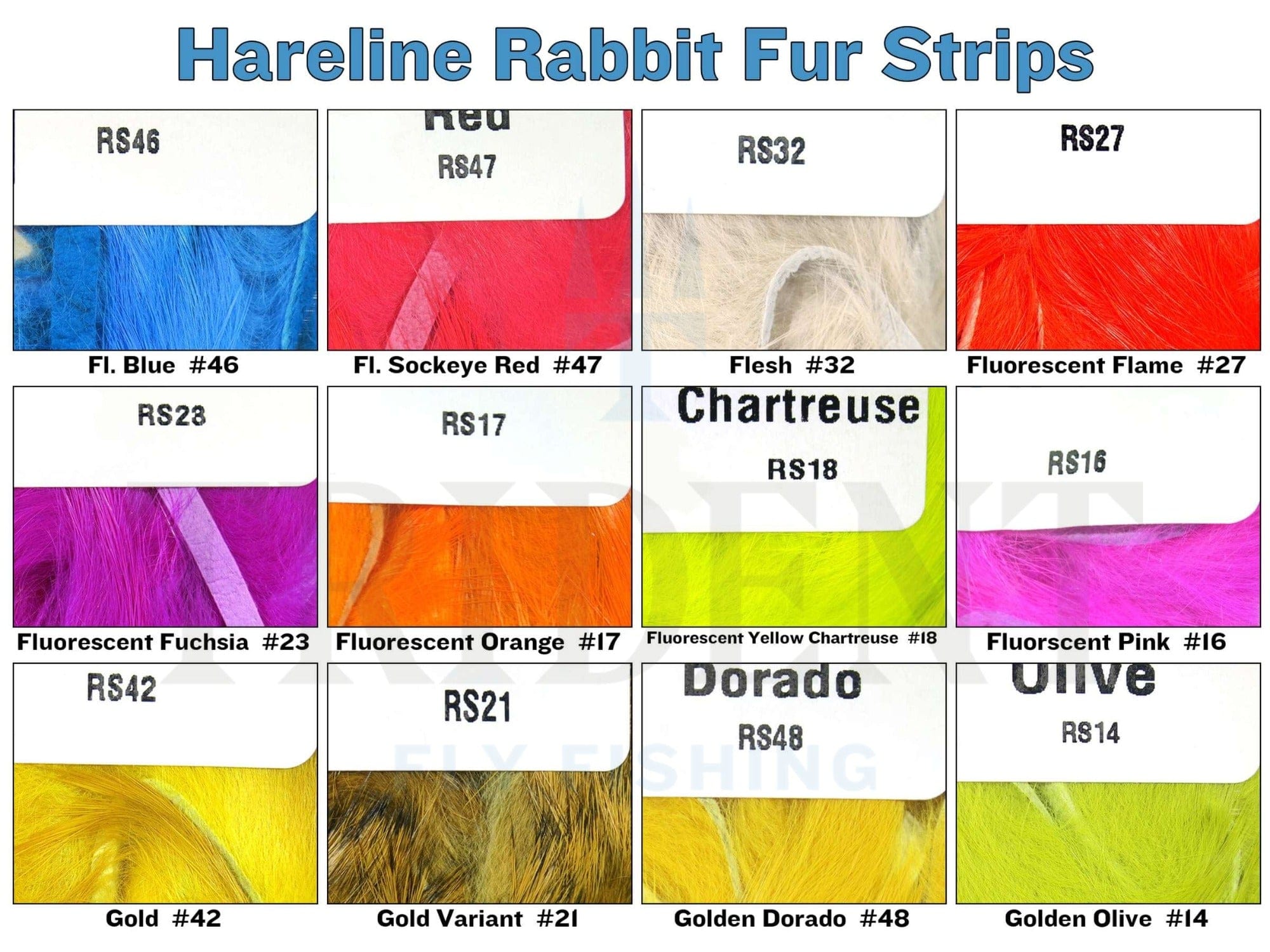 Hareline Rabbit Fur Strips