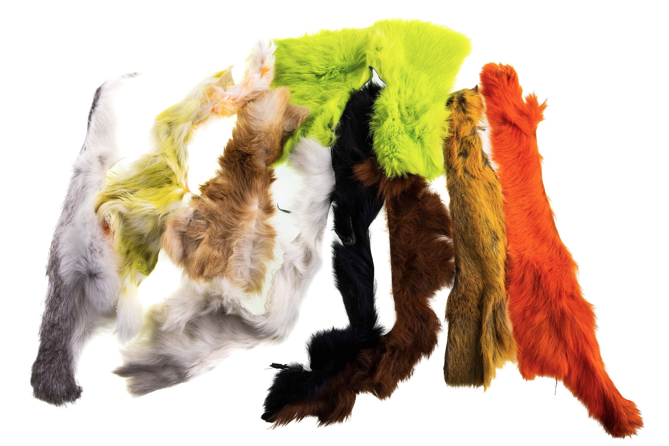 Hareline Rabbit Hide Pieces Variety Pack